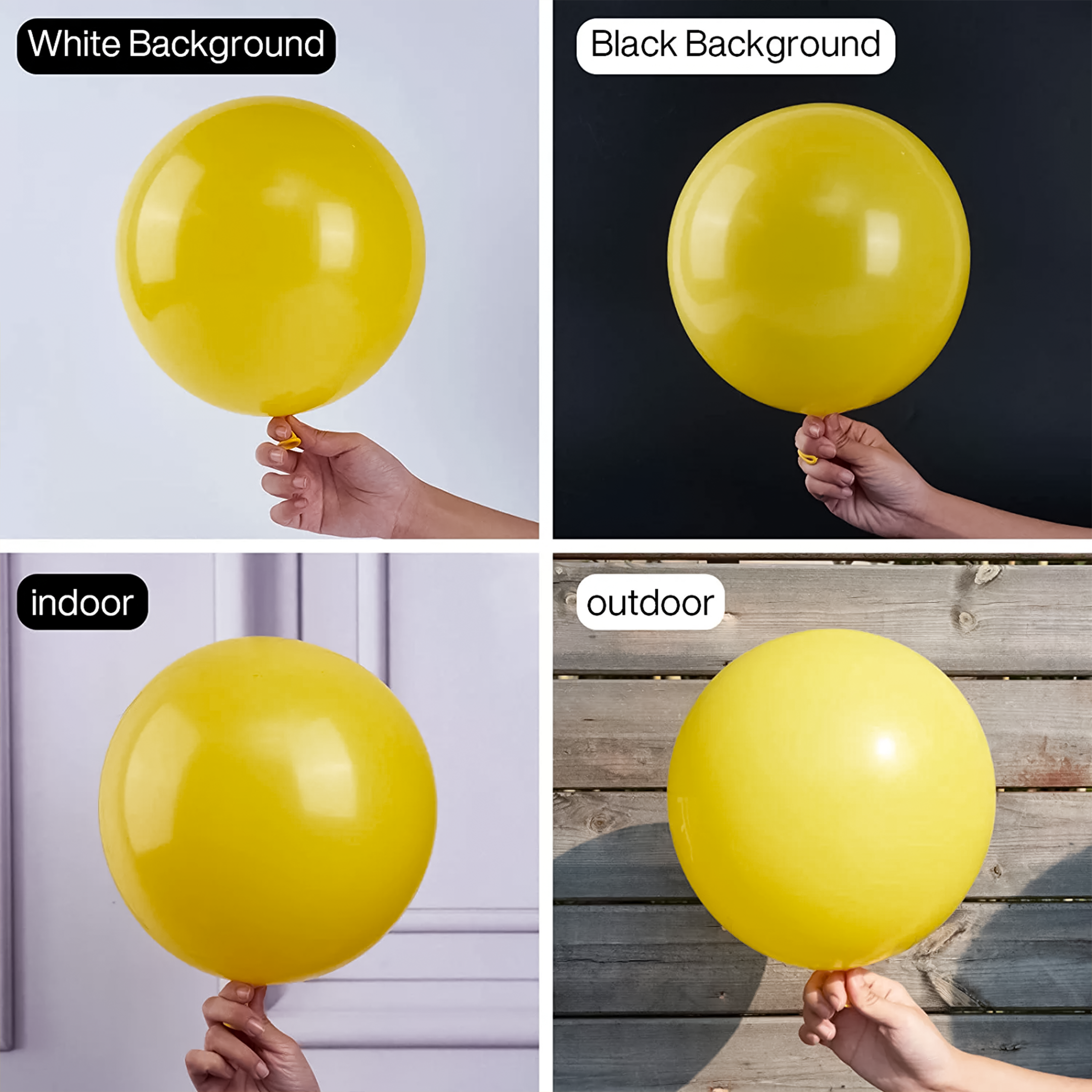 50 Metallic Yellow Balloons