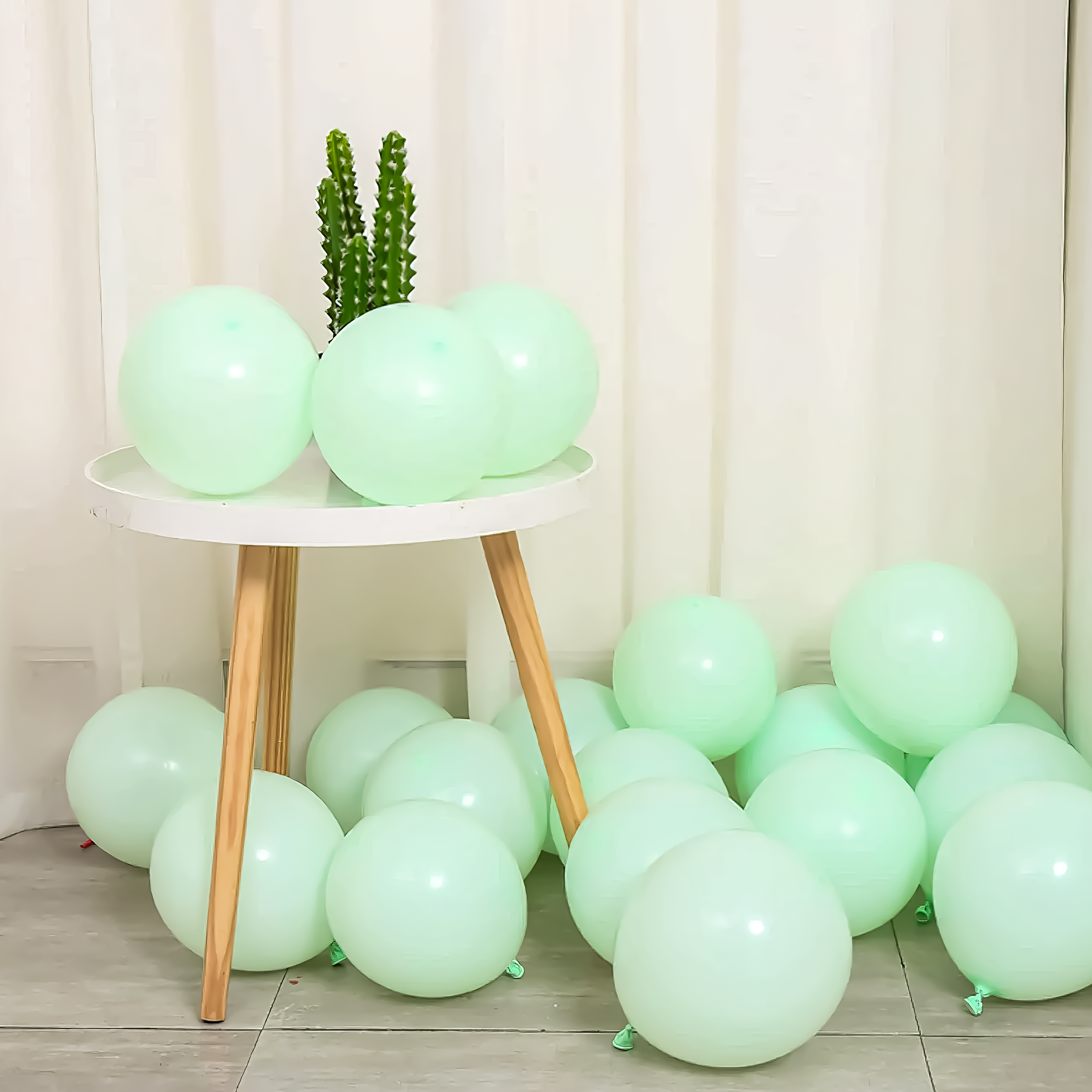 Pastel Green Balloons decoration for boys & girls-50 pcs