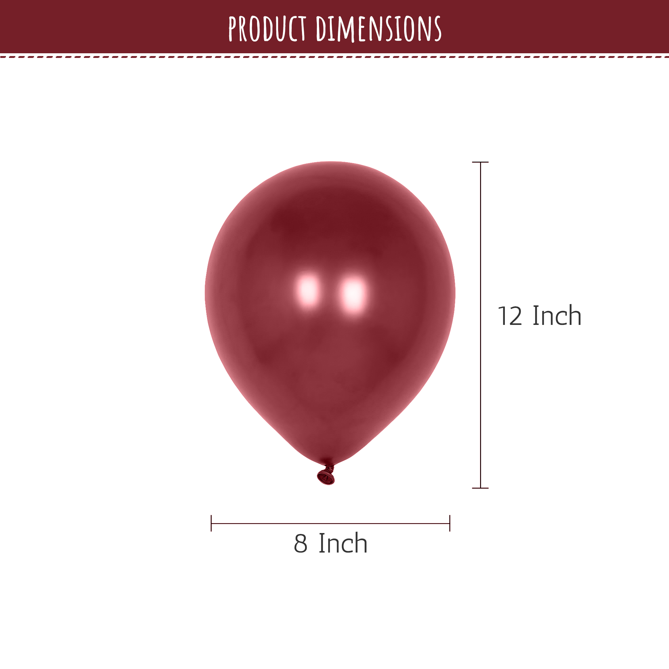 Burgundy Balloons for anniversary & valentine's day