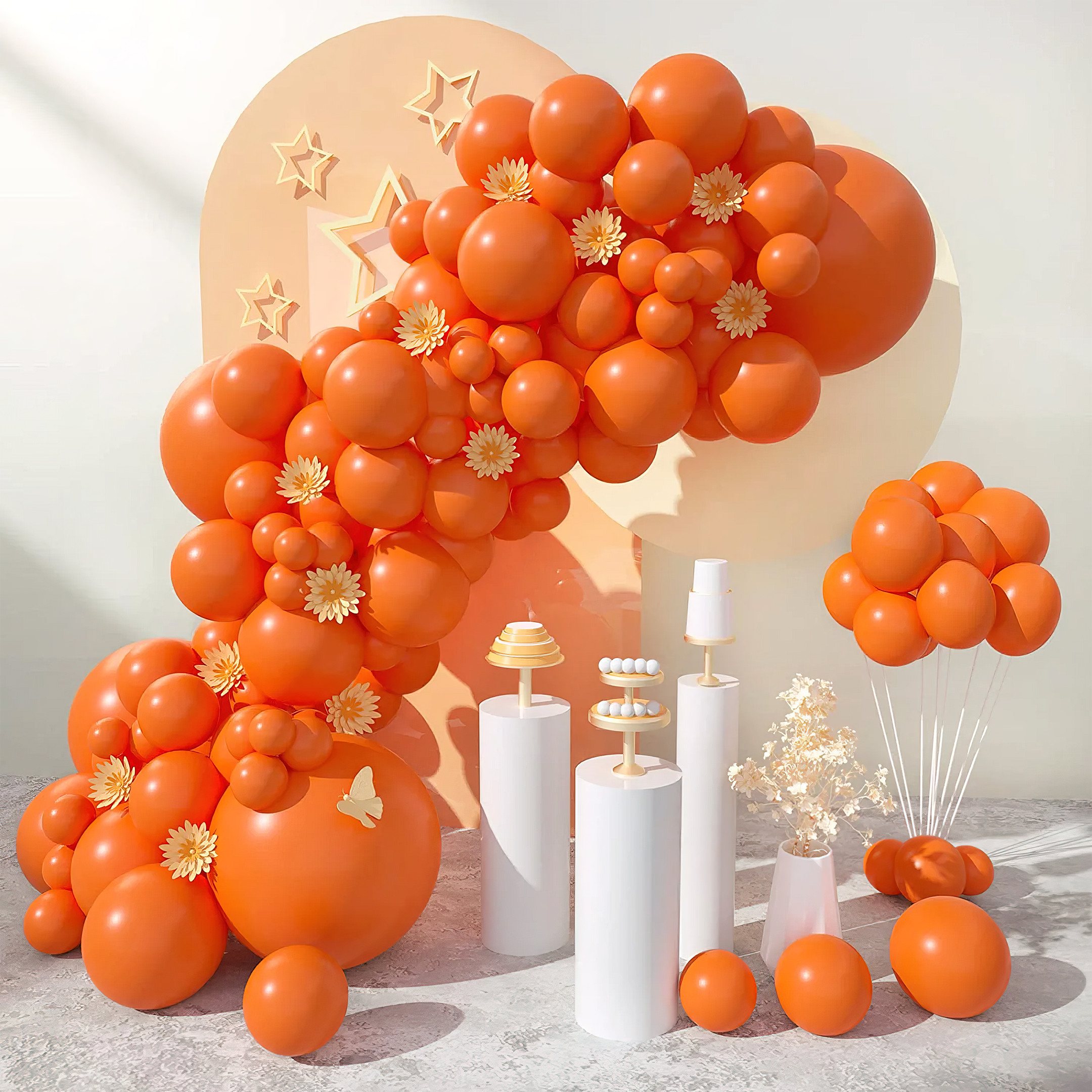 50 Orange Balloons