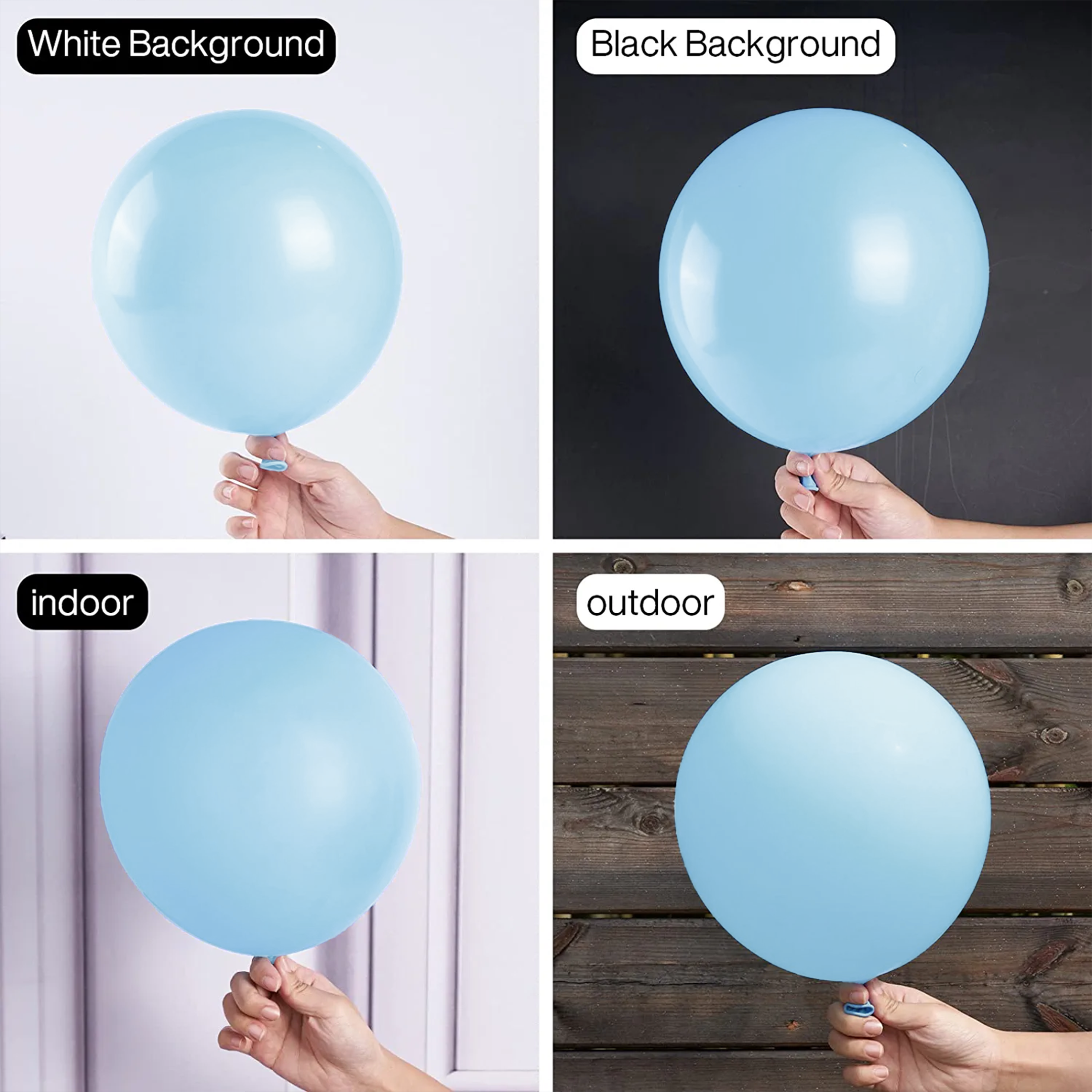 Pastel Blue Balloons decoration for boys pack of 50 pcs