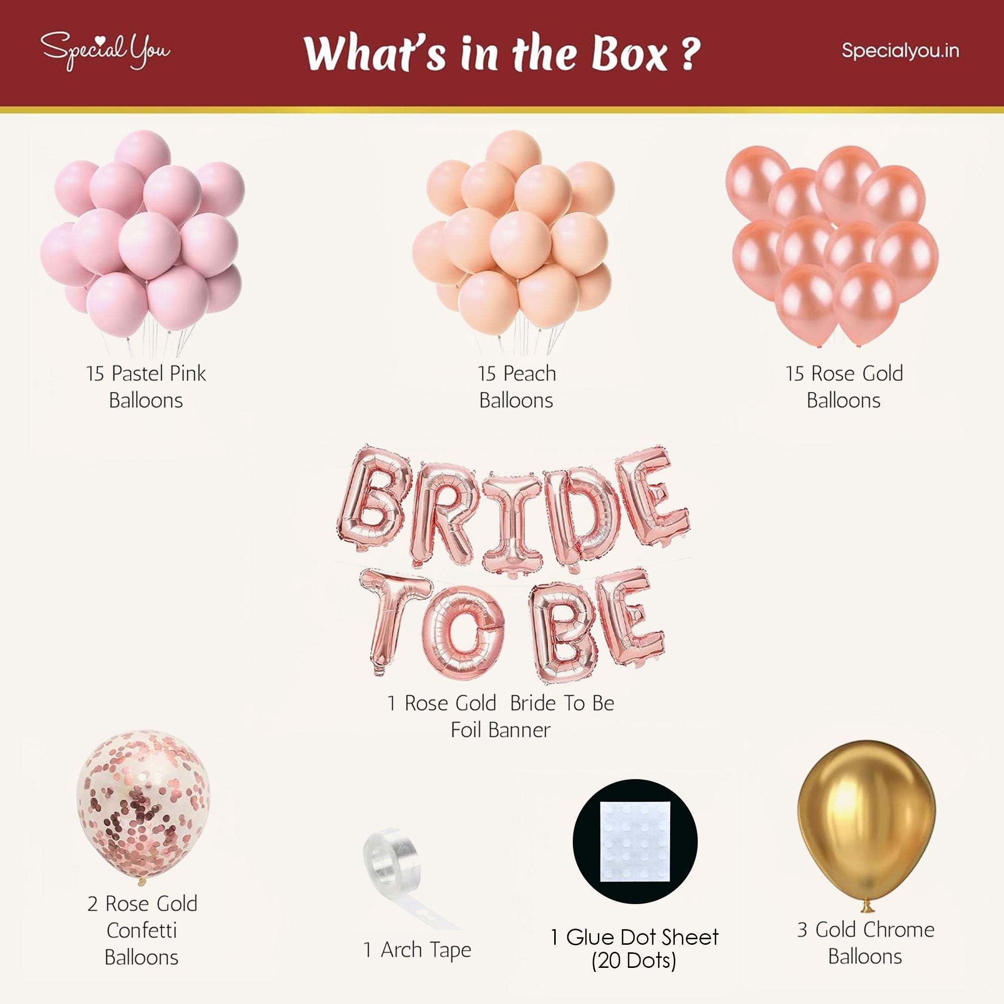 Decorate with this kit for your Bride