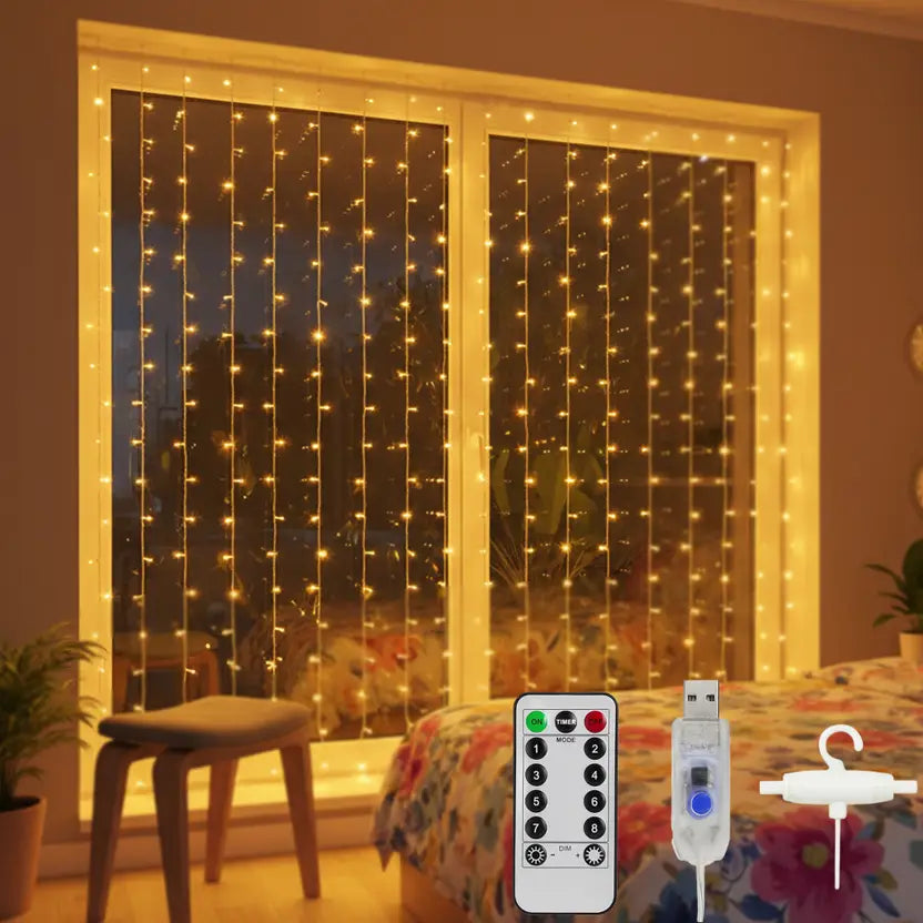 Festive Curtain Light