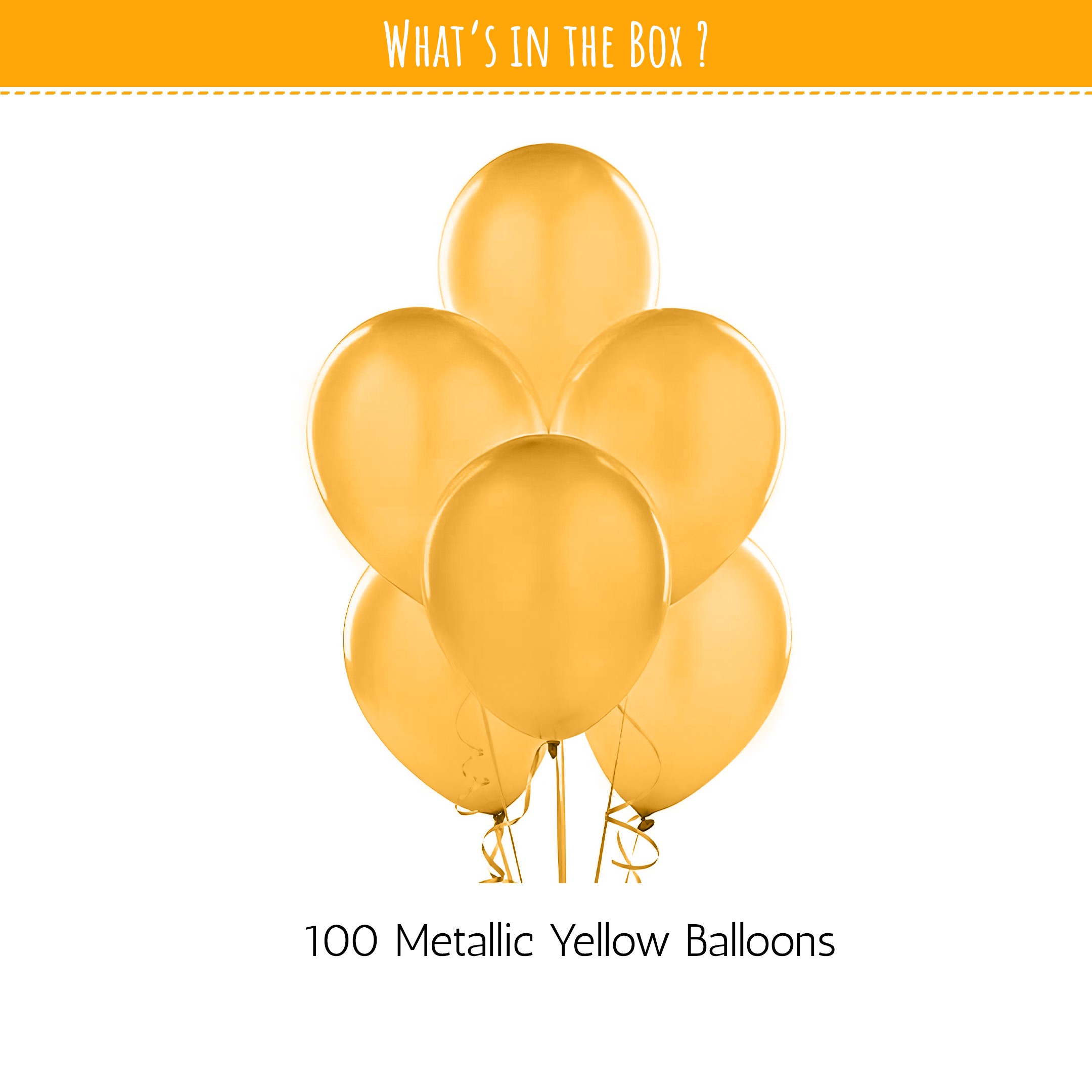 Gold Metallic balloons for party decoration-100 pcs