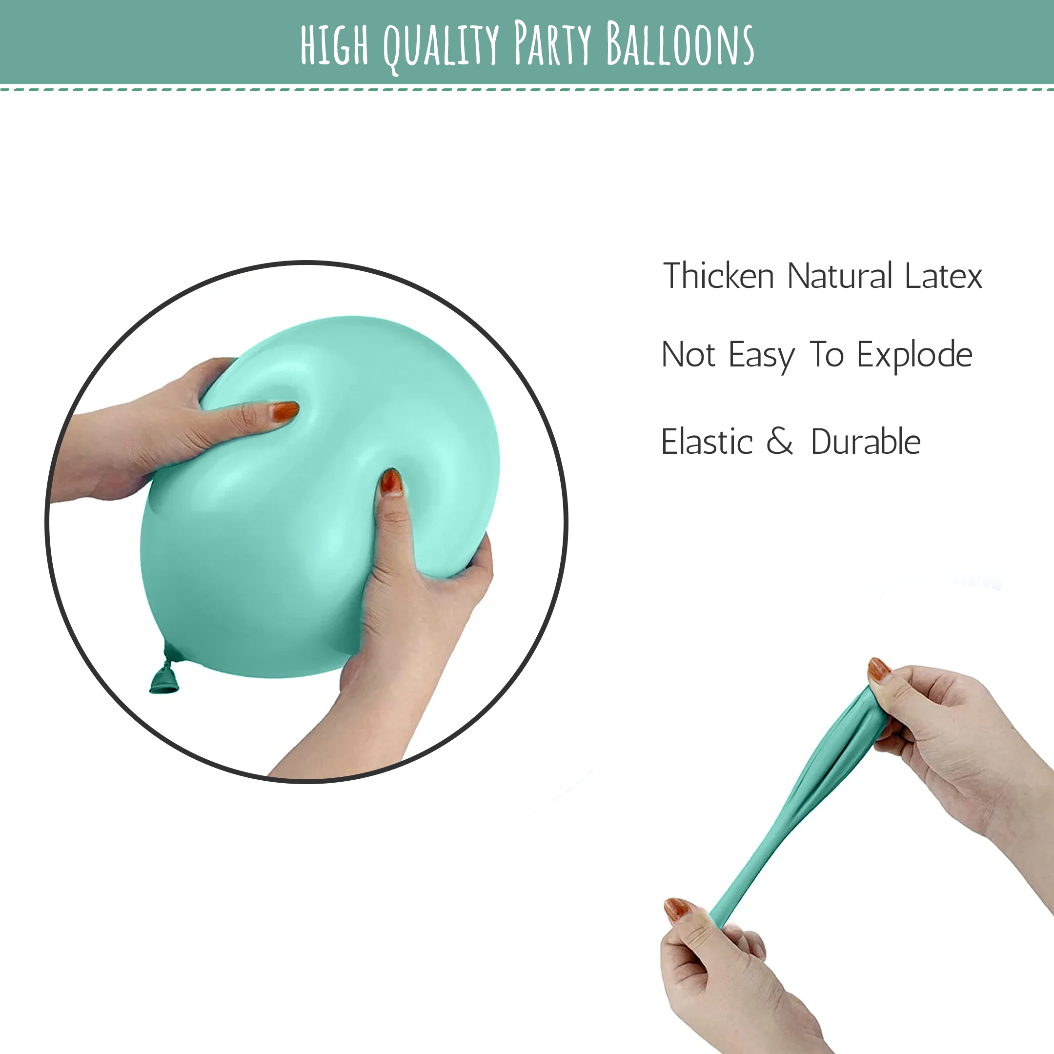 Pastel Mint Green Balloons party decoration-50pcs