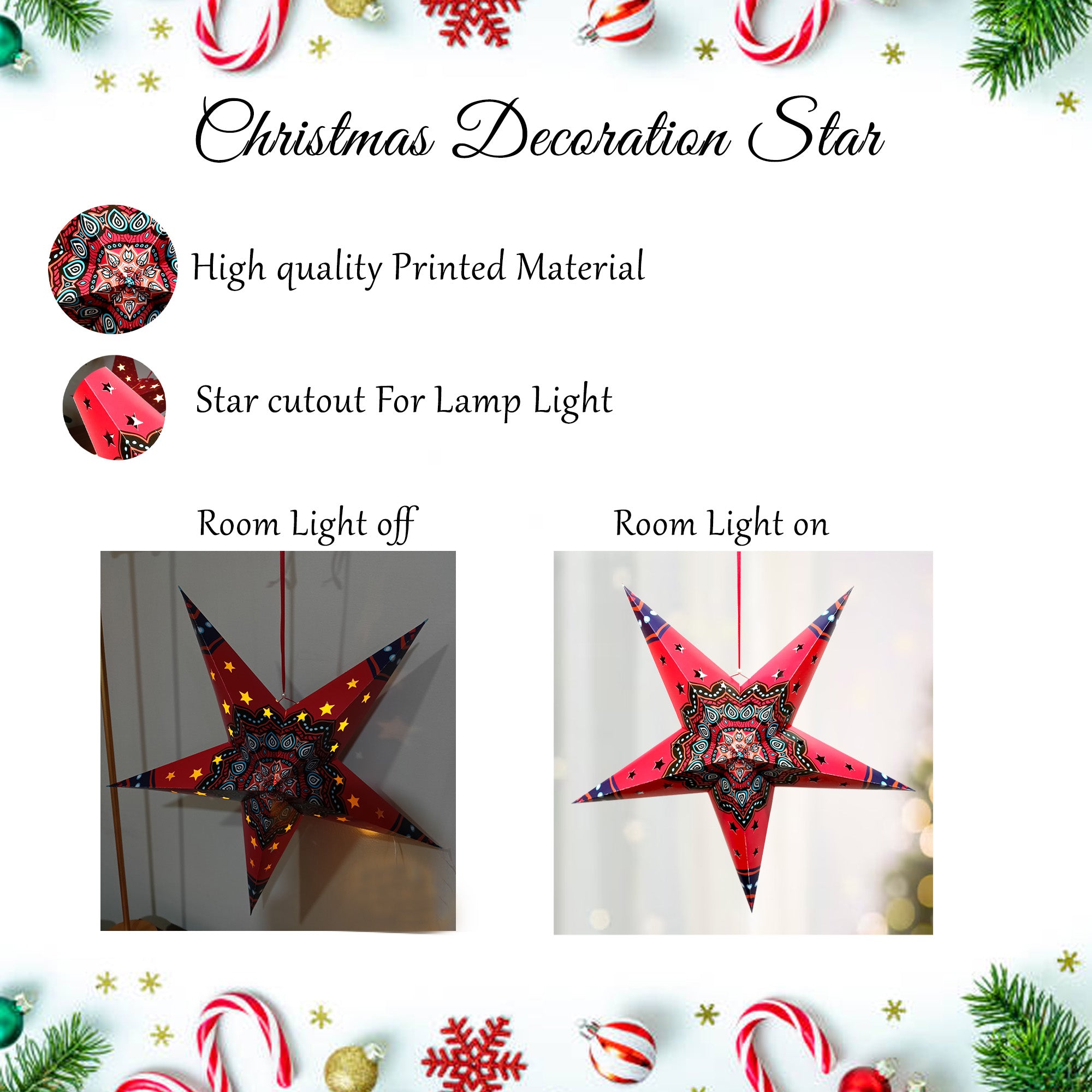 Hanging Star for Christmas Decorations