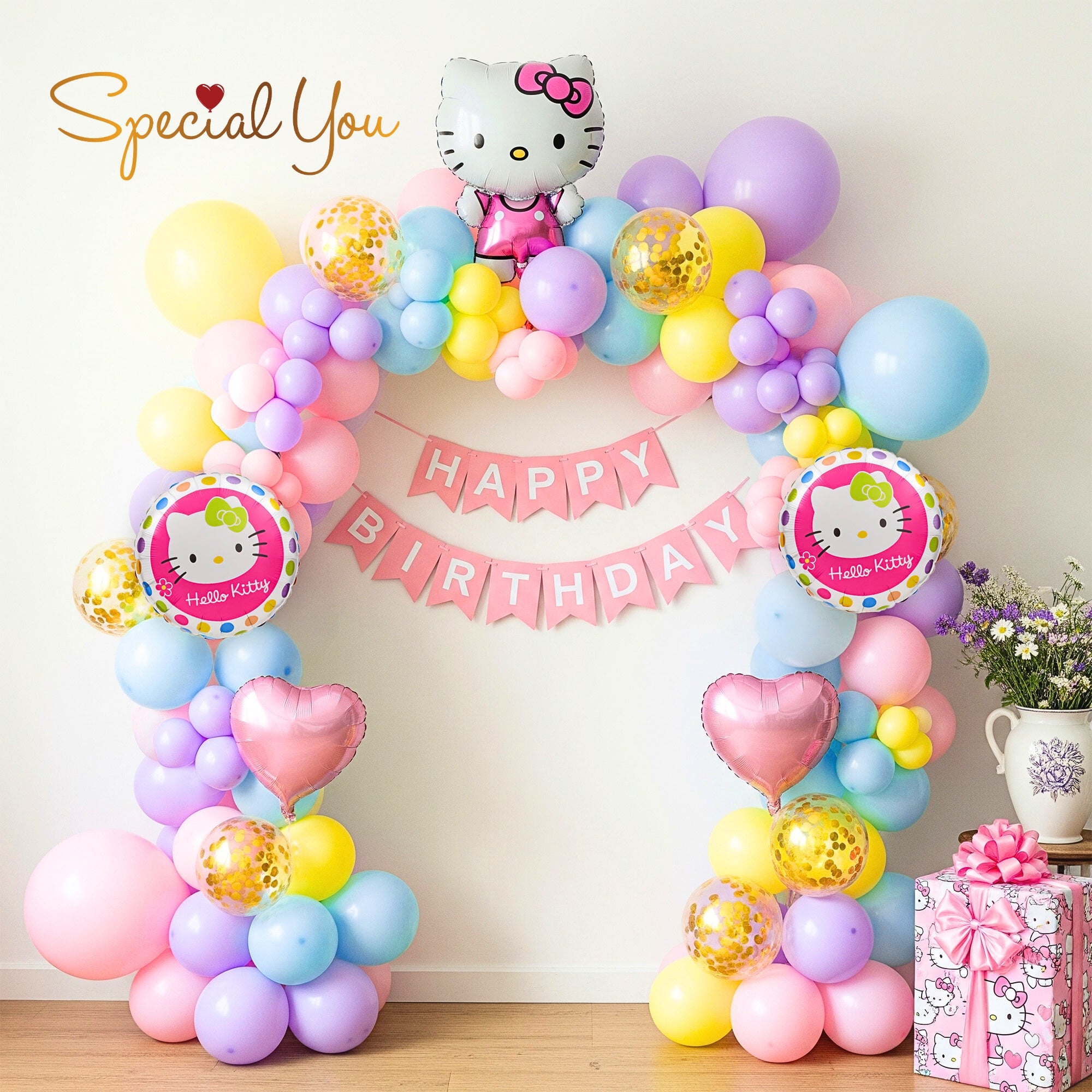 Kitty Pastel Paradise decor