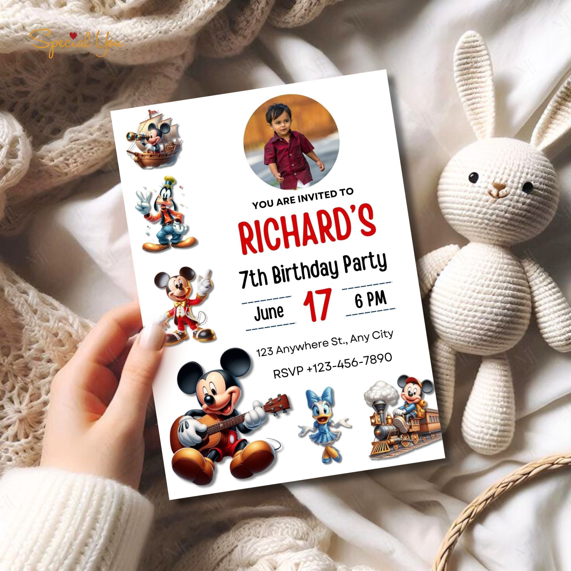 Mickey & Friends Birthday E-Invite