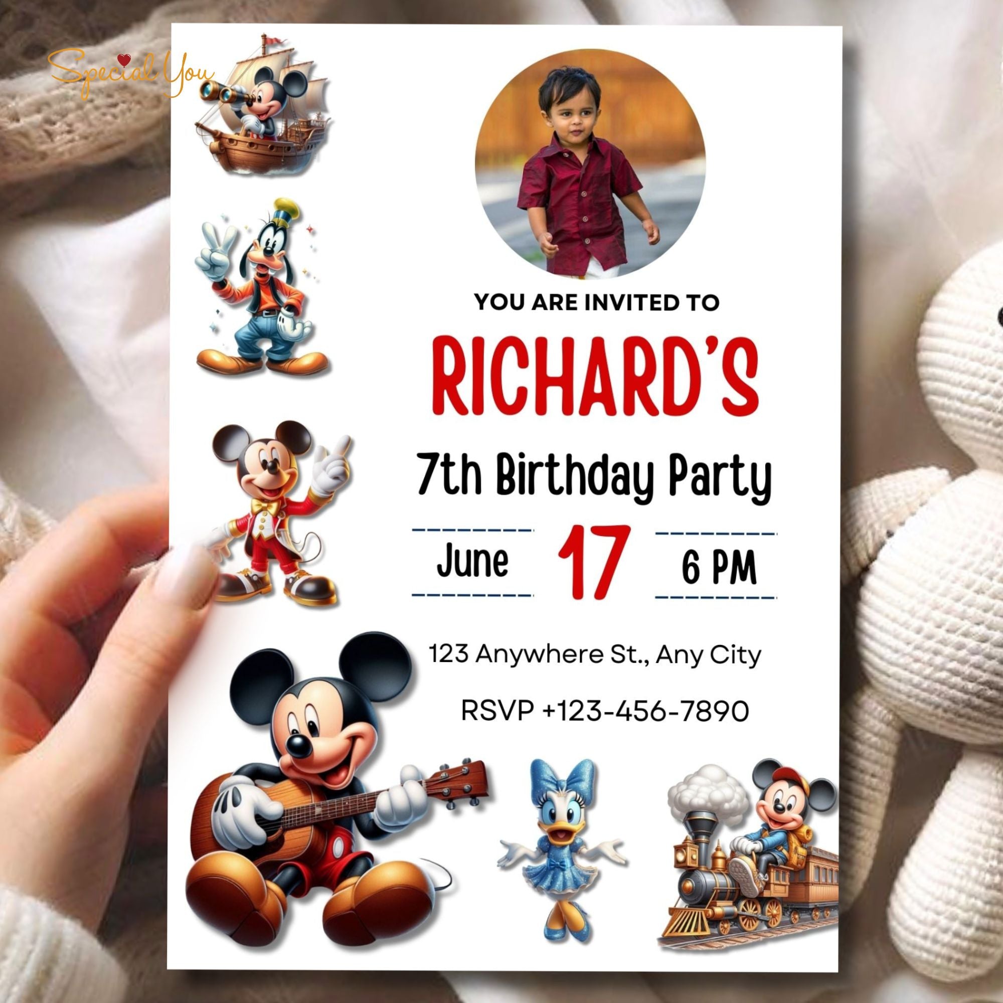 Mickey & Friends Birthday E-Invite