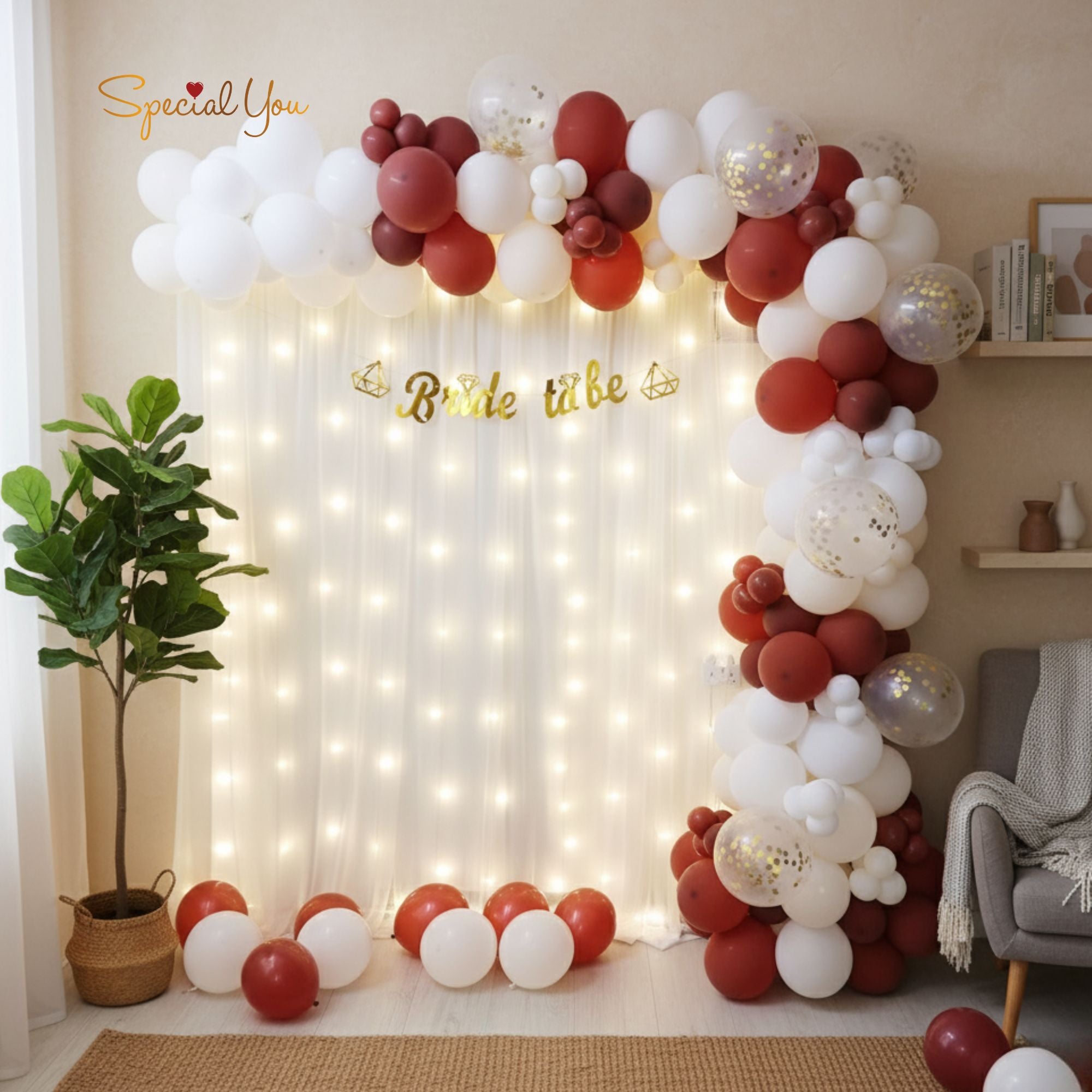 Stylish Balloon Bride-to-Be Decor