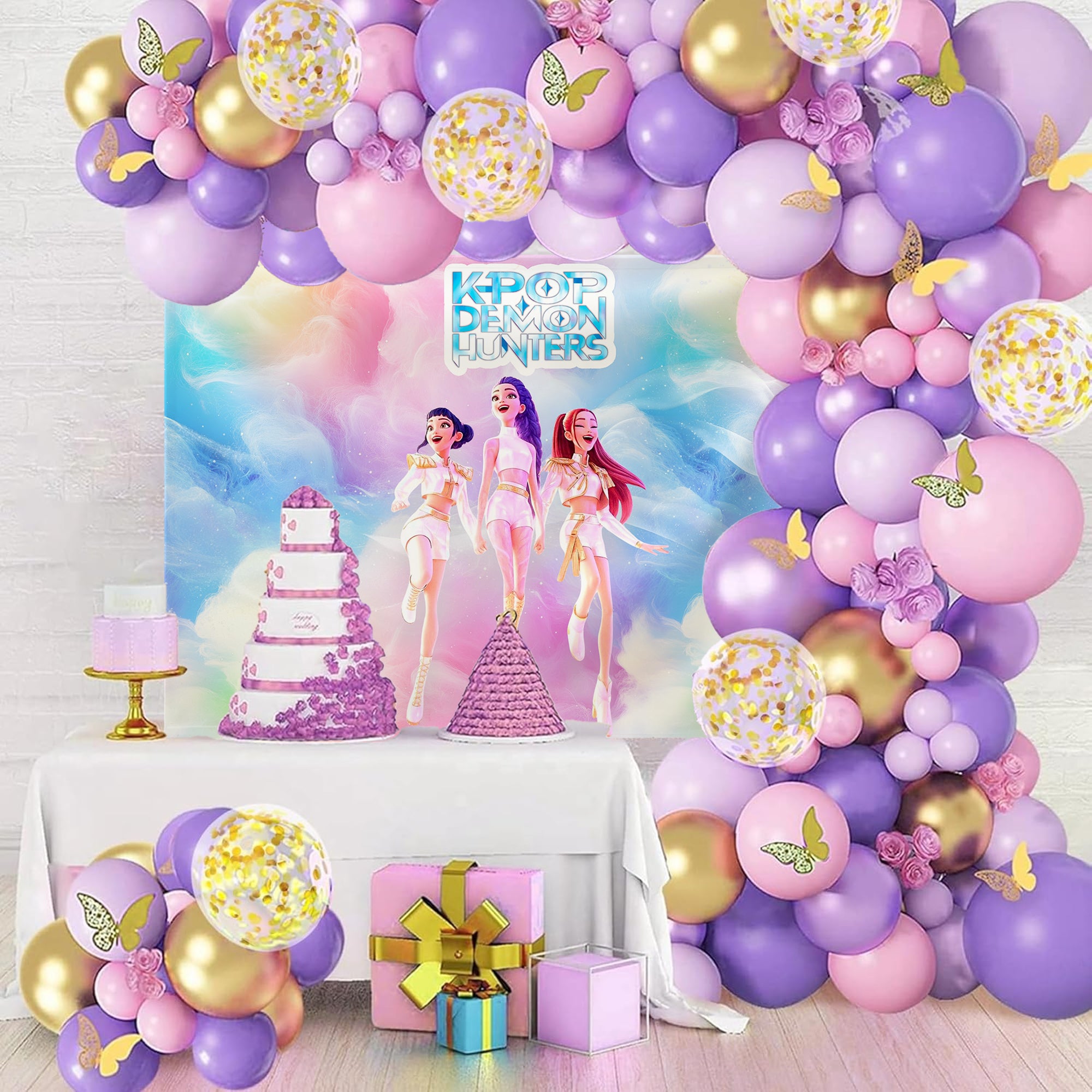 K-POP Demon Haunters Theme Decor-70pcs