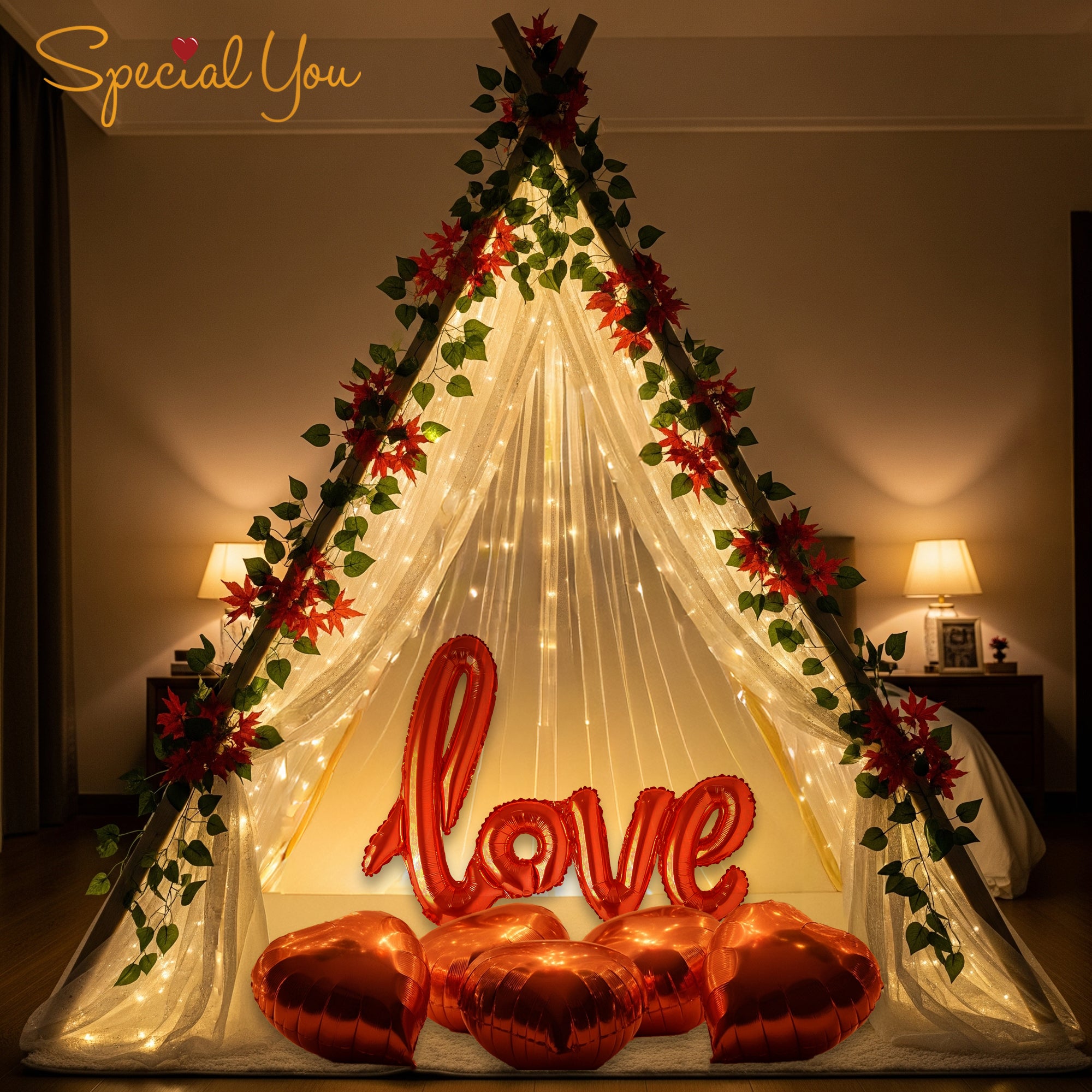 Shimmering Love Canopy Decor