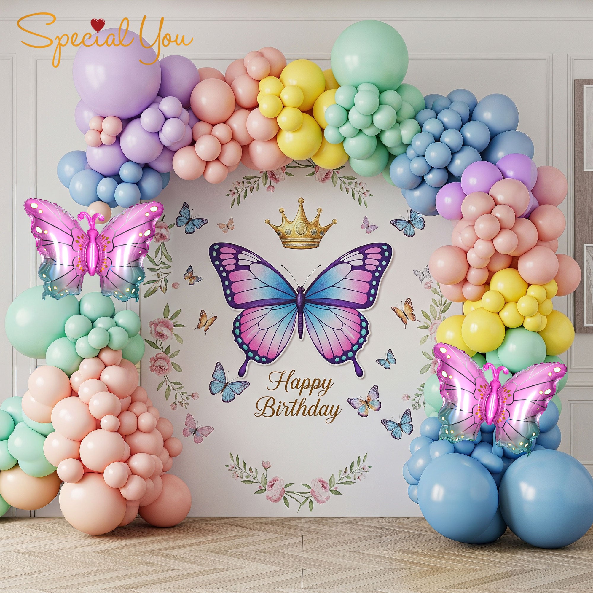 Pastel Butterfly Joy Decor