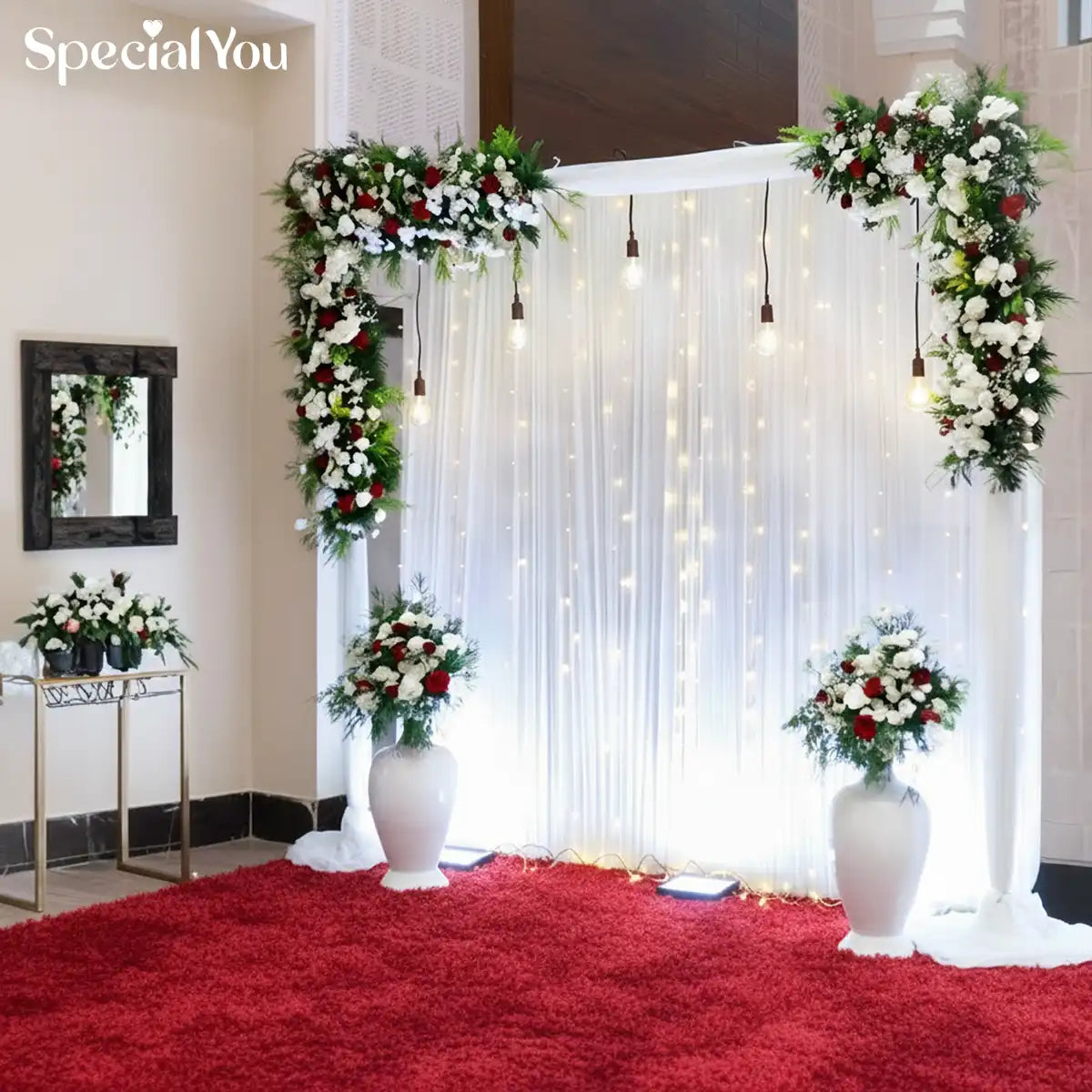 Elegant Flower Backdrop Decoration