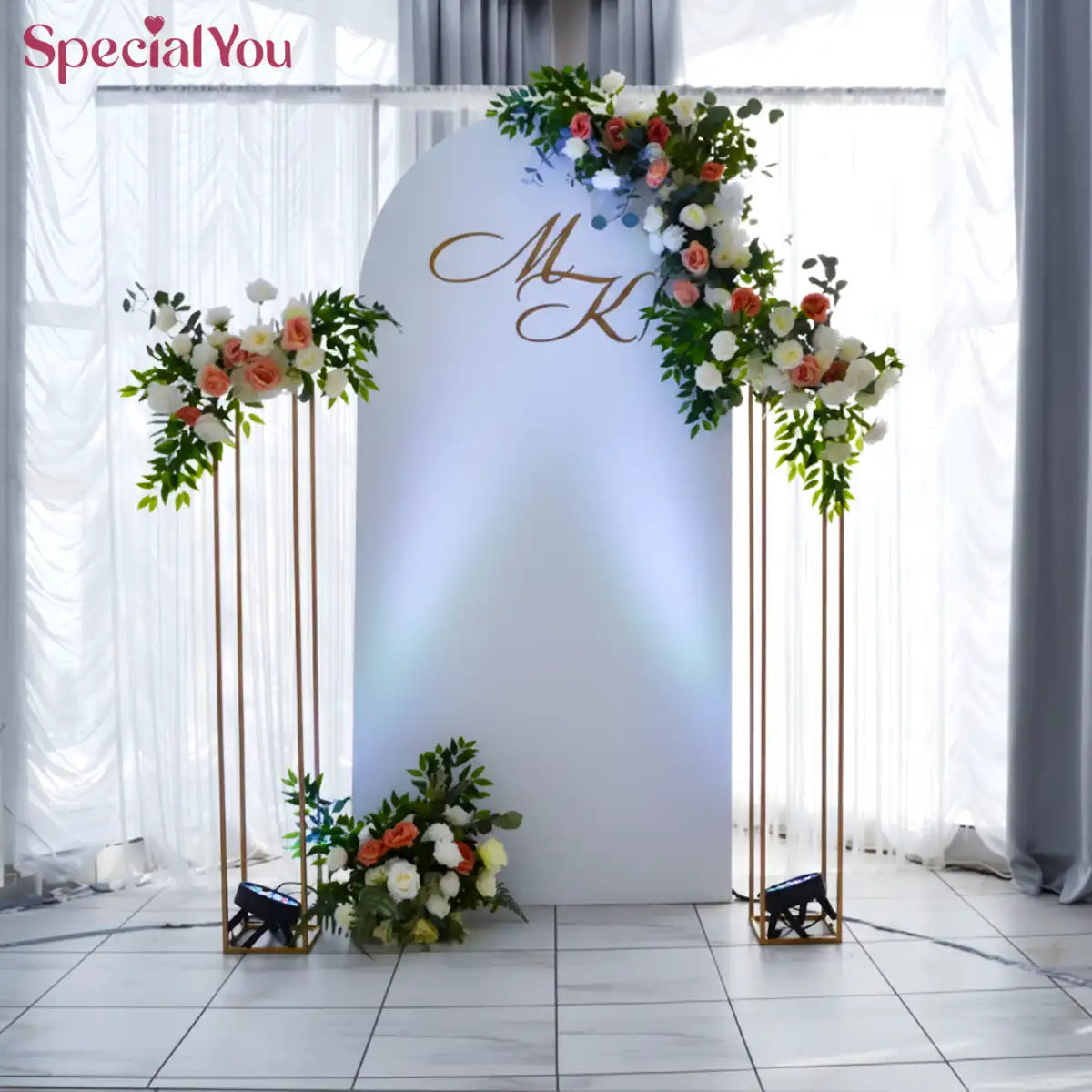 Arch Floral Backdrop Decoration