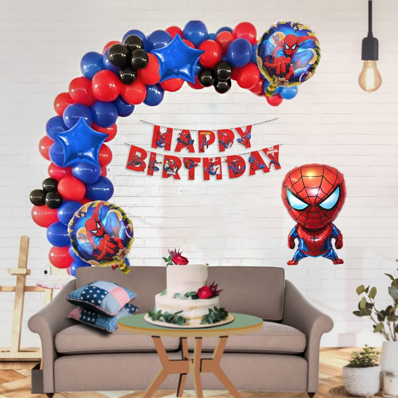 Spiderman Theme Birthday Decor Kit
