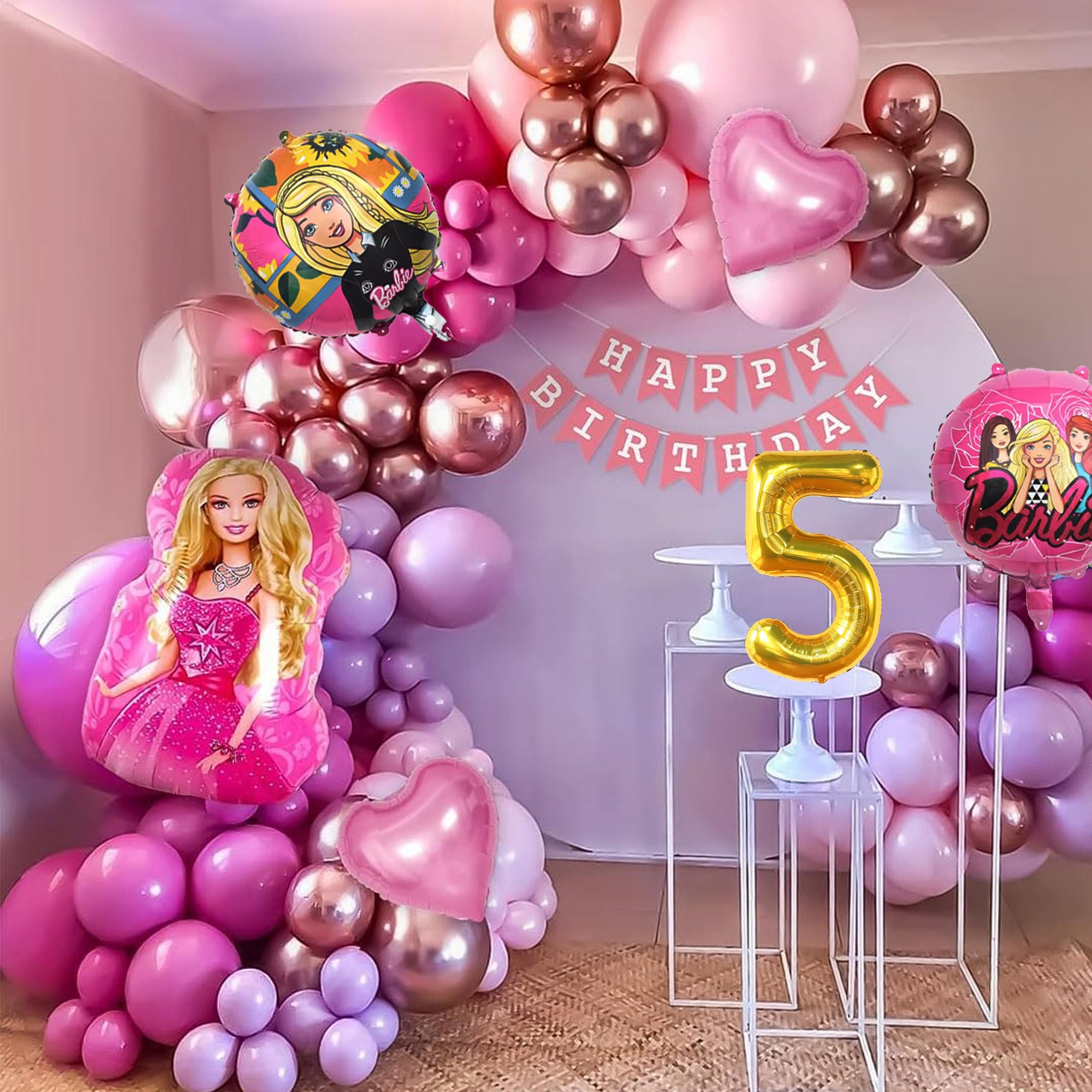 Barbie's Five-bulous DIY Birthday Decoration Kit