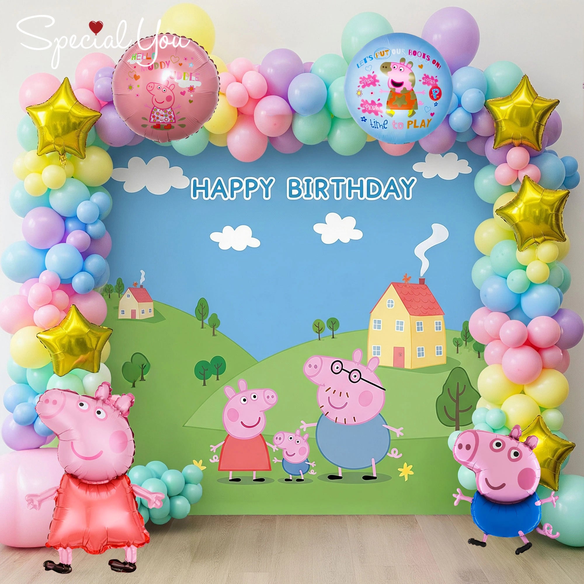Peppa Pig Theme Birthday Decor