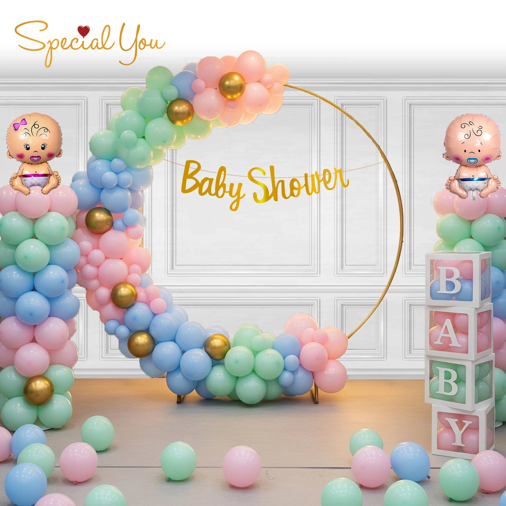 Whimsical Pastel Baby Shower Decor