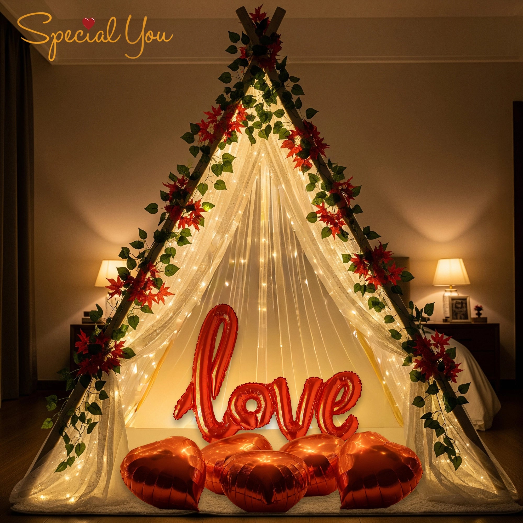 Romantic Love Canopy Decor