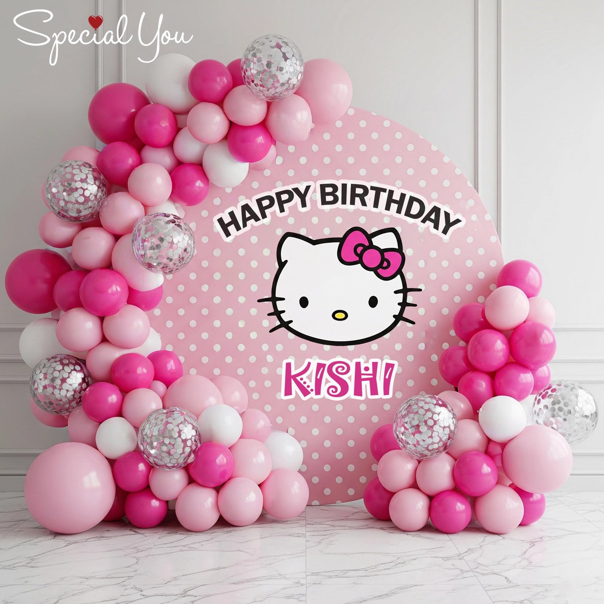 Hello Kitty Birthday Balloon Decor