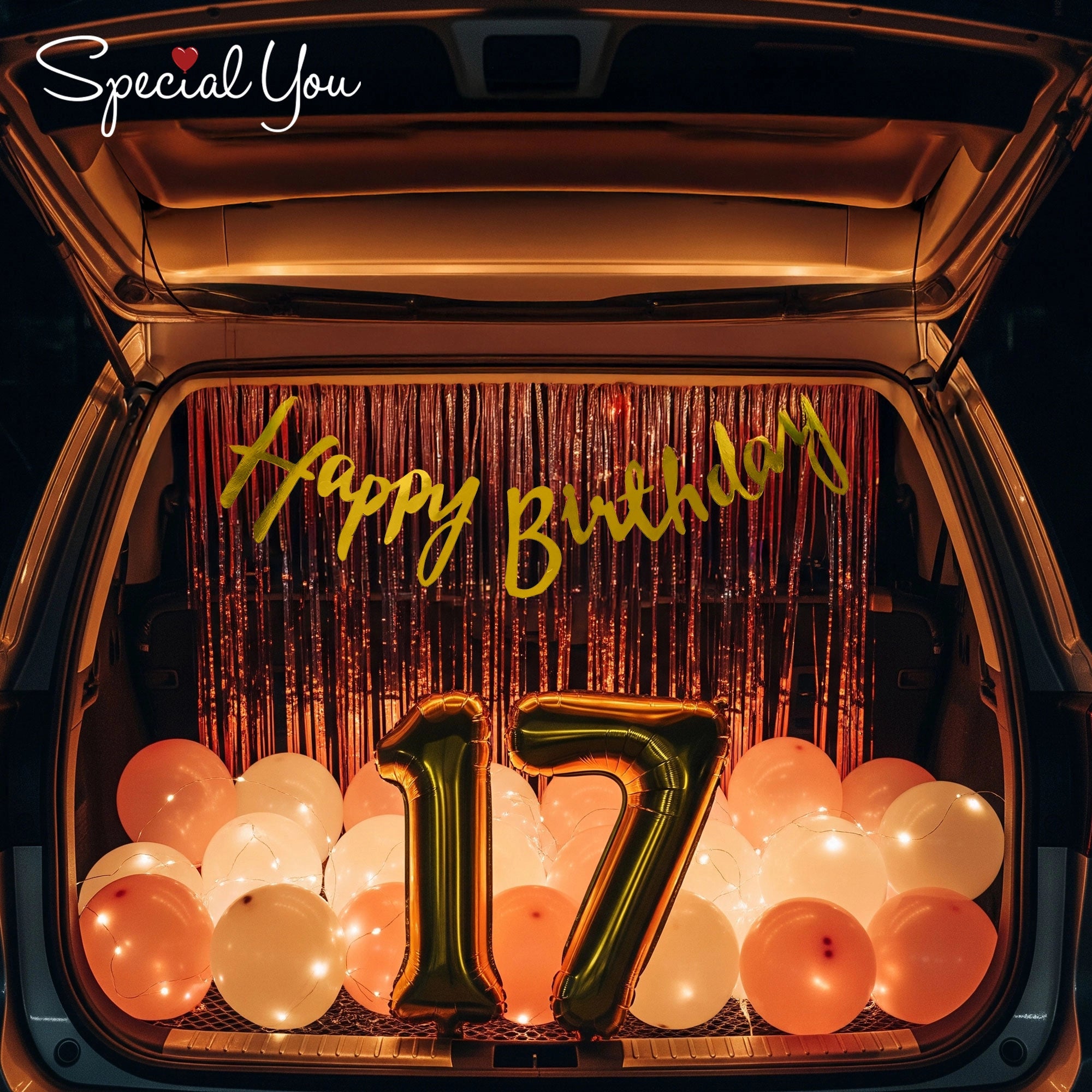 17th Birthday Car Boot Decor