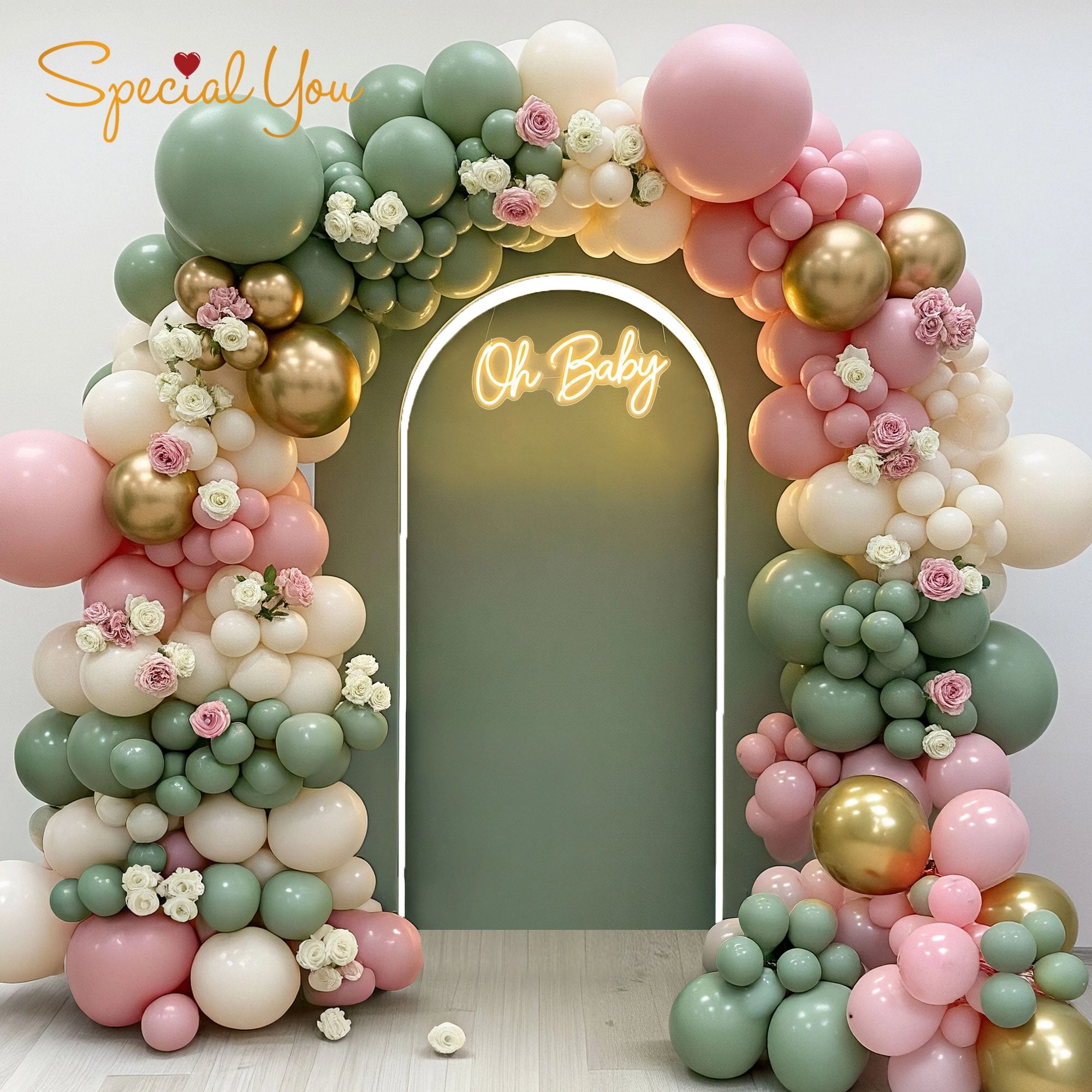 Golden Glow Baby Shower Decor