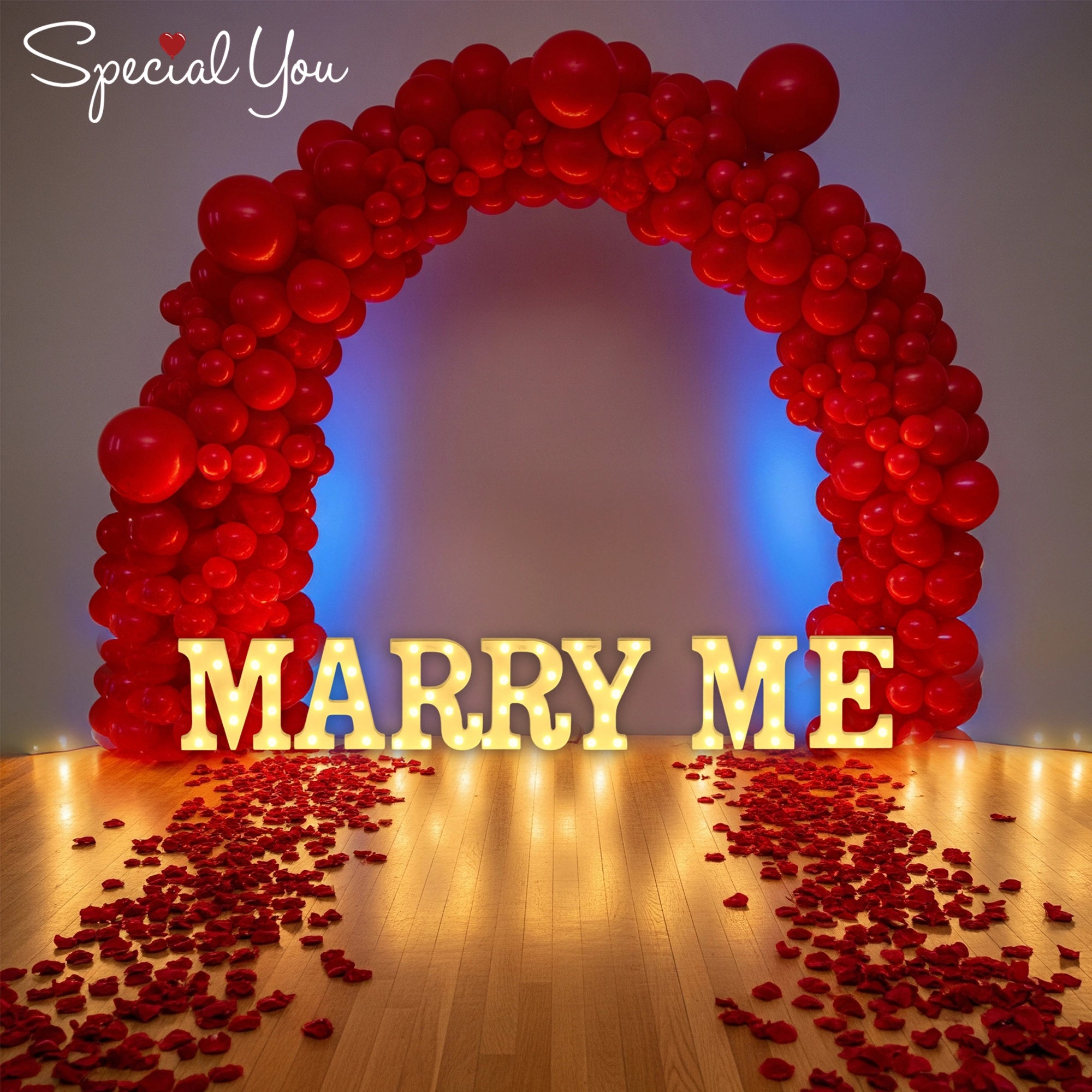 Red-Hot Marry Me Moment Decor