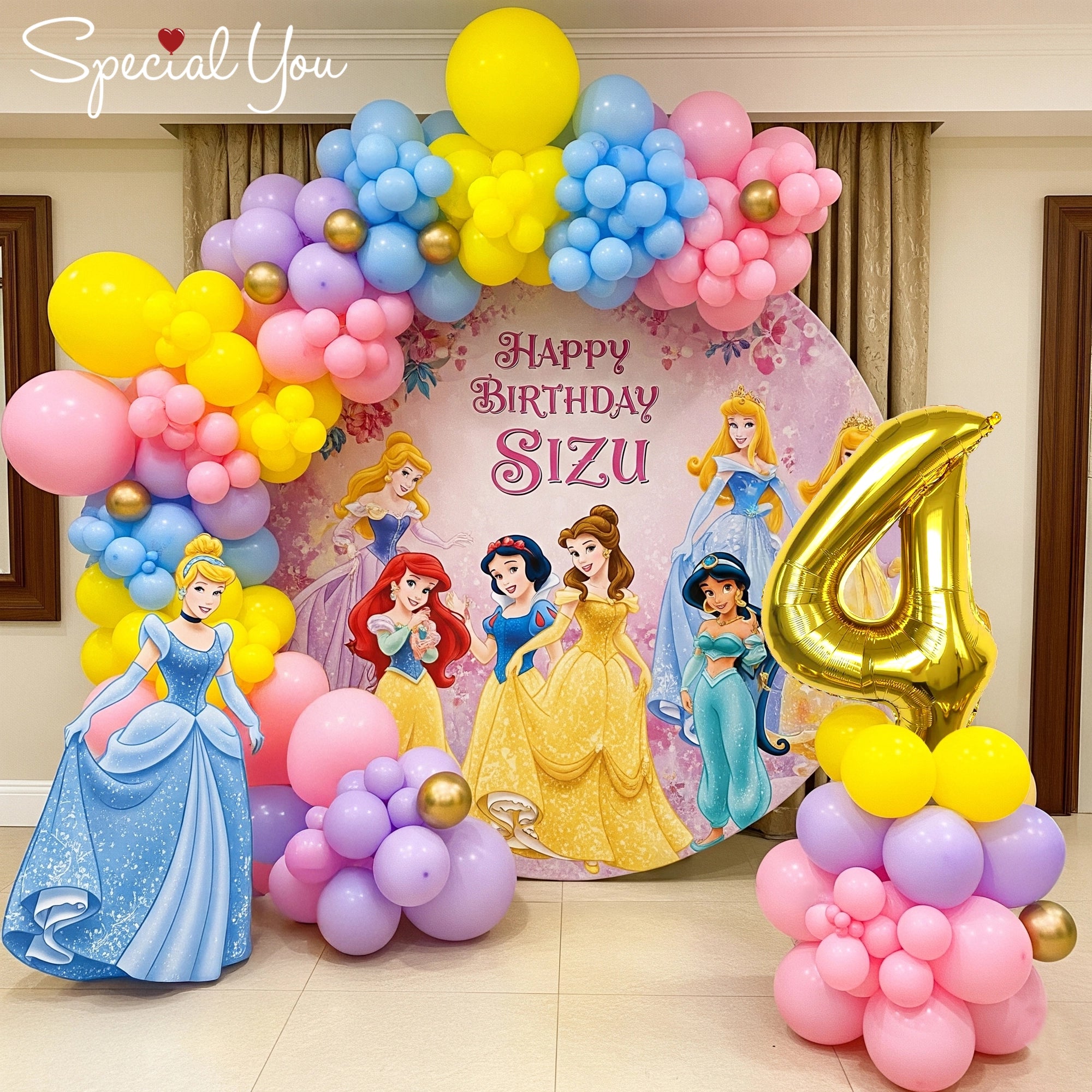 Princess Theme Ring Balloon Decor