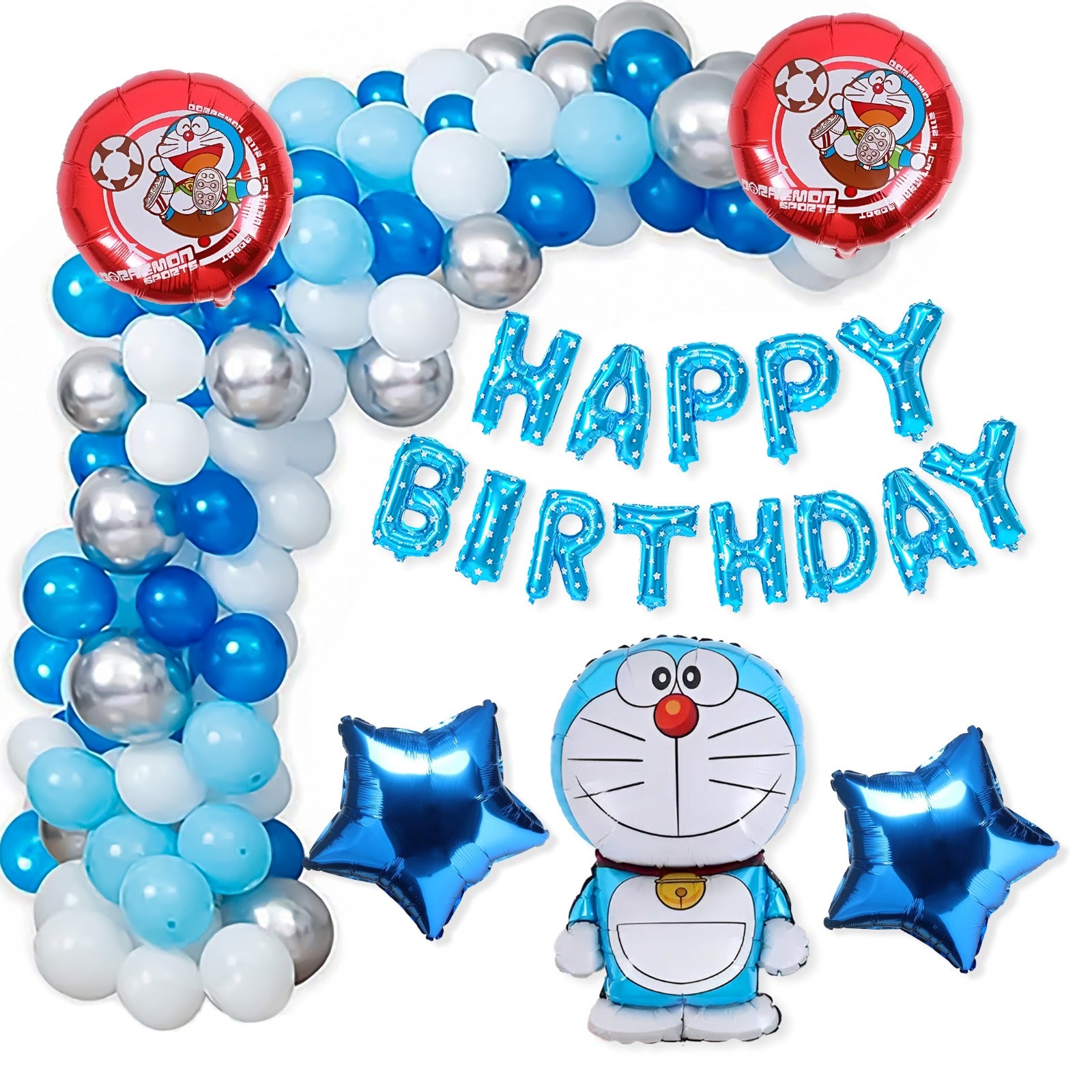 Toddler Doraemon Theme DIY Birthday Kit