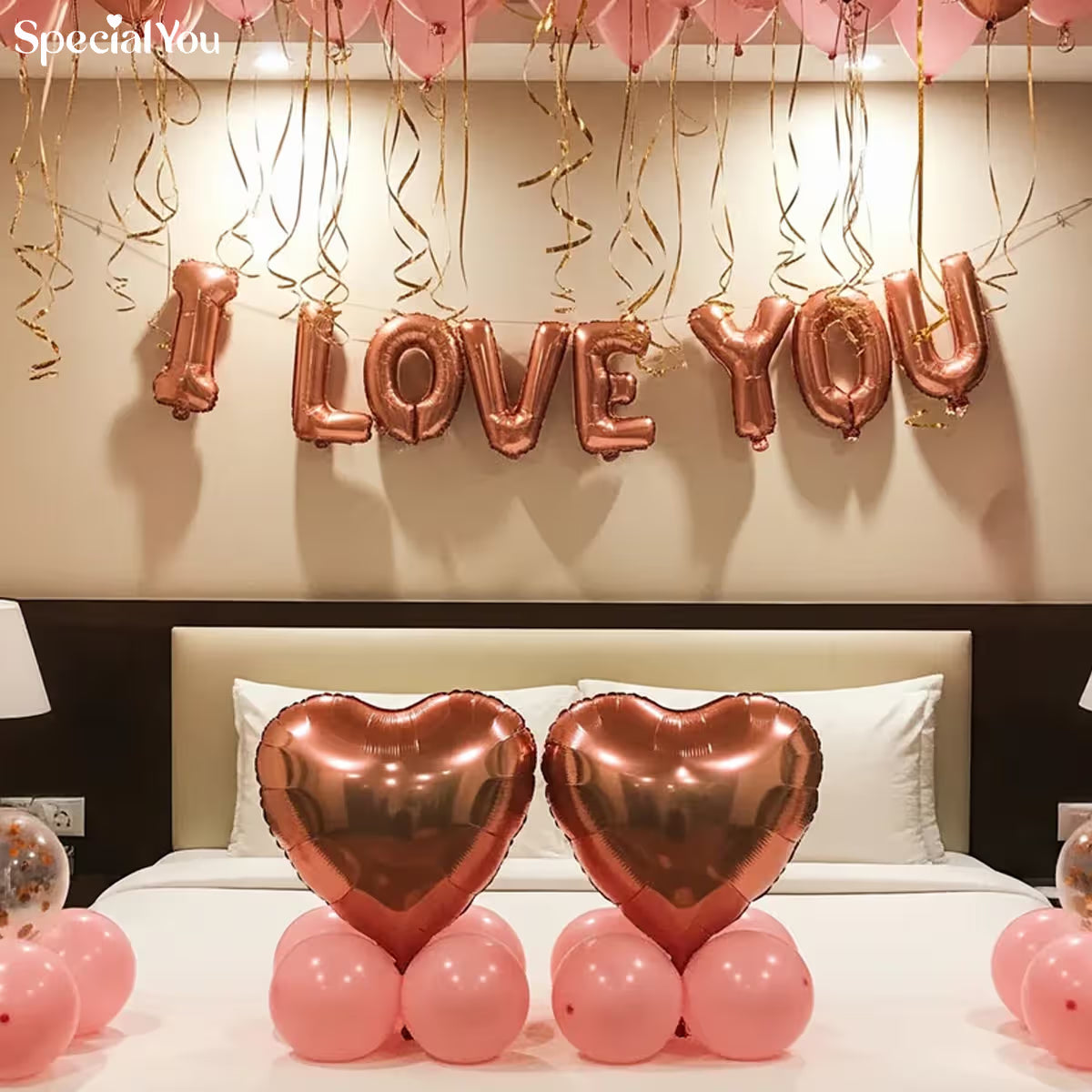 I Love You Balloon Surprise Decor