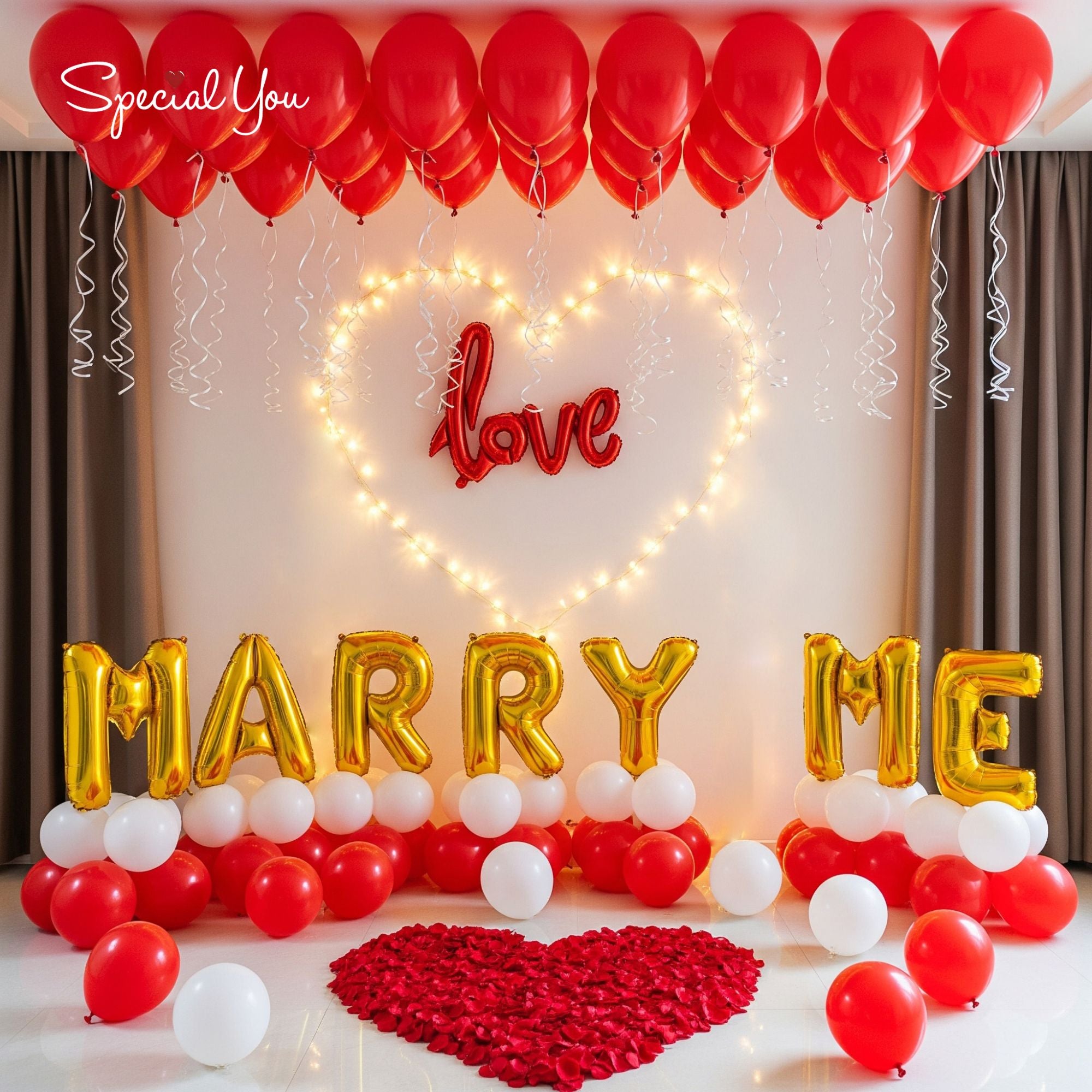 Love in the Air marry me decor