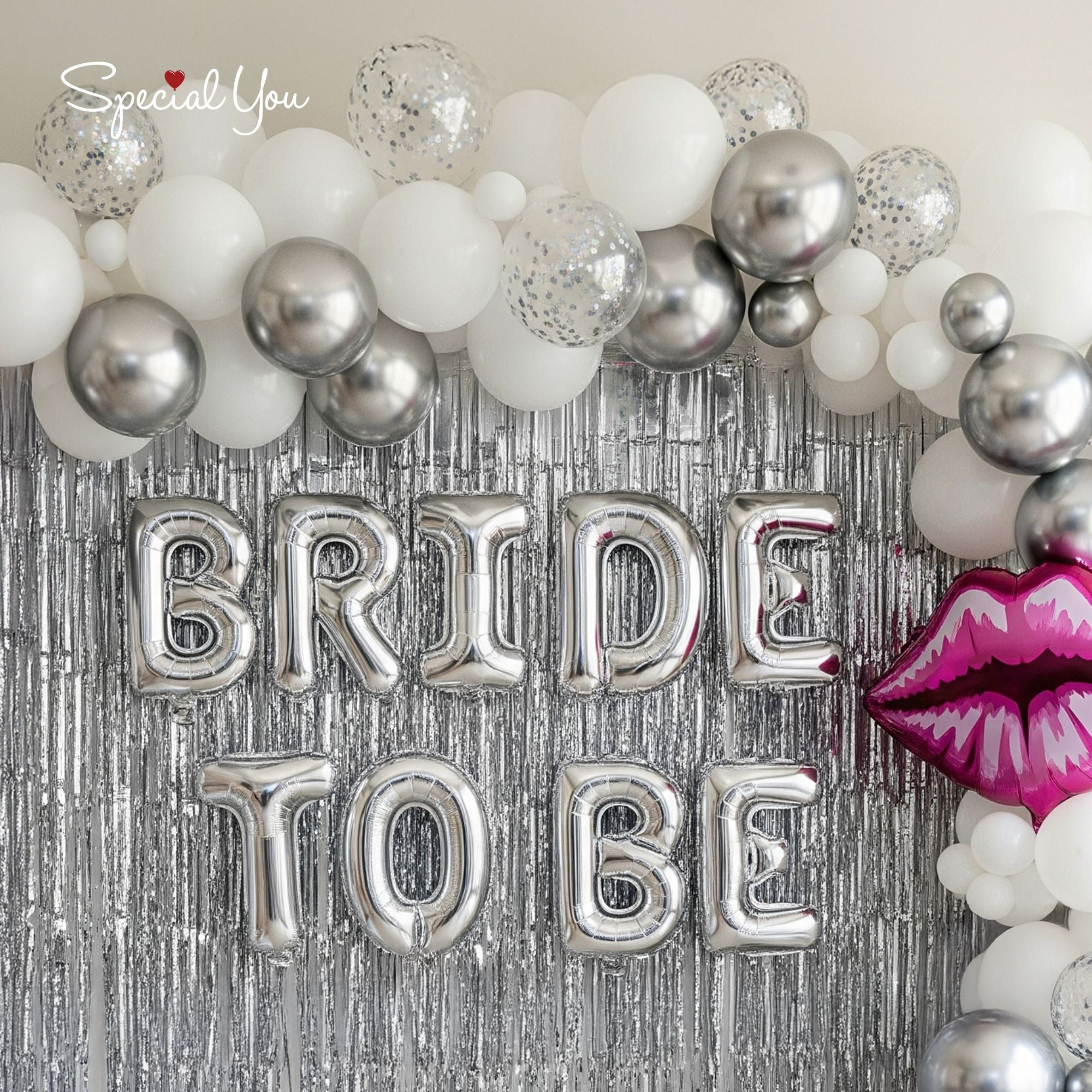 Glam Kiss Bride Bash Decor