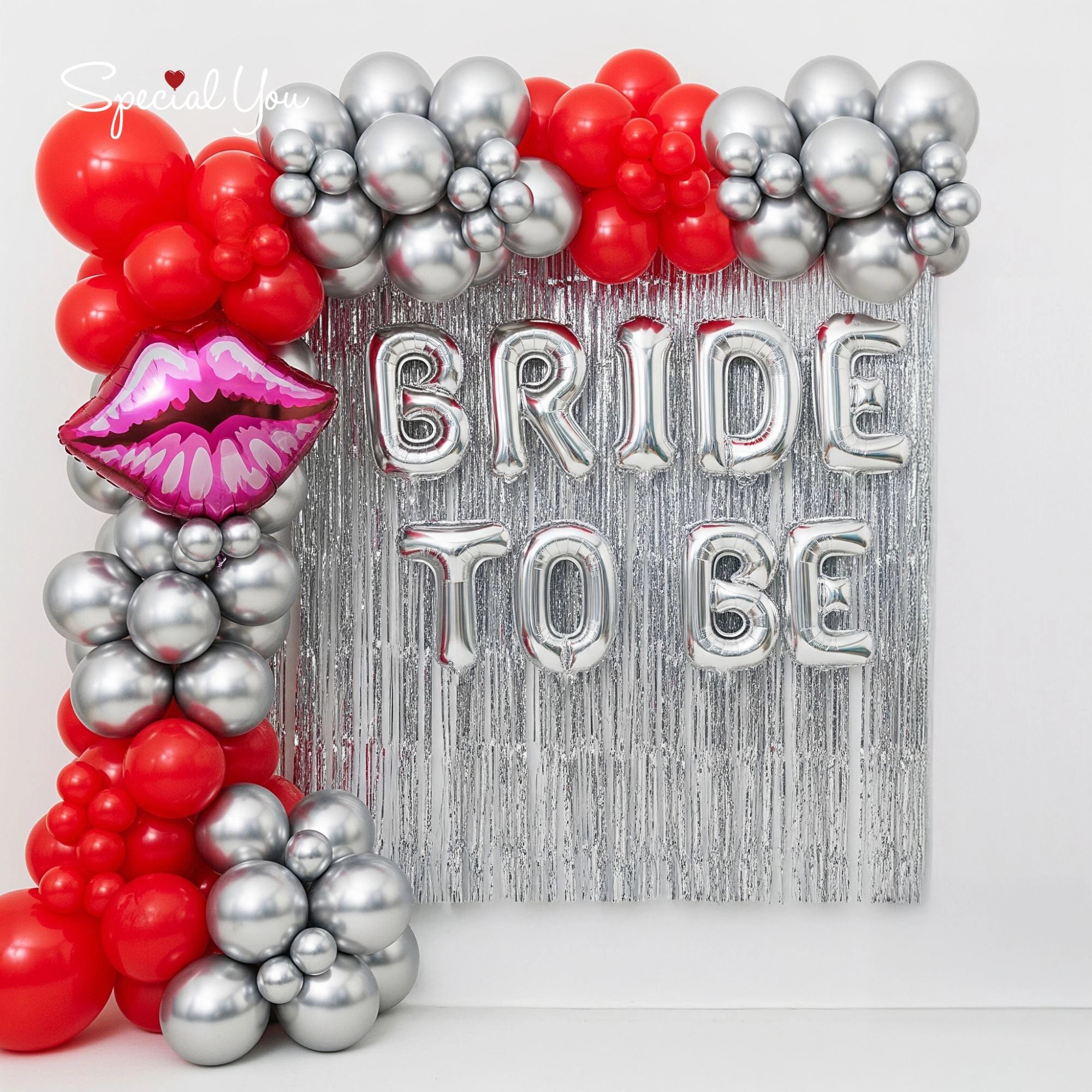 Red Hot Bride to be decor