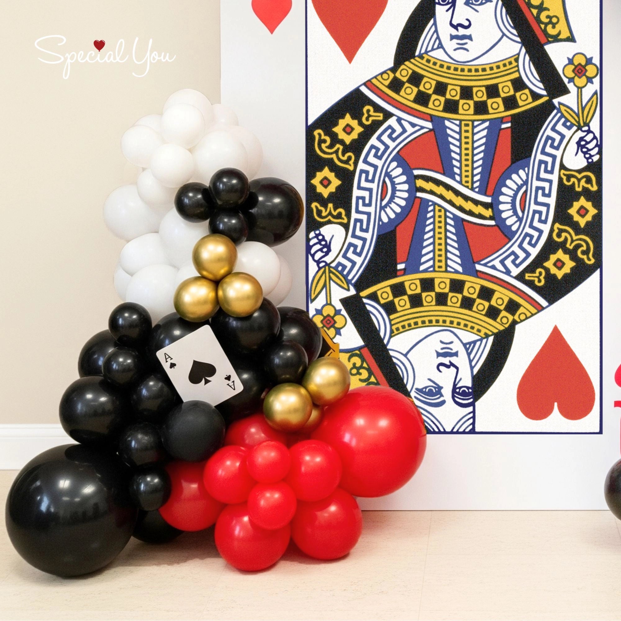 Playing Card Theme Balloon Decor