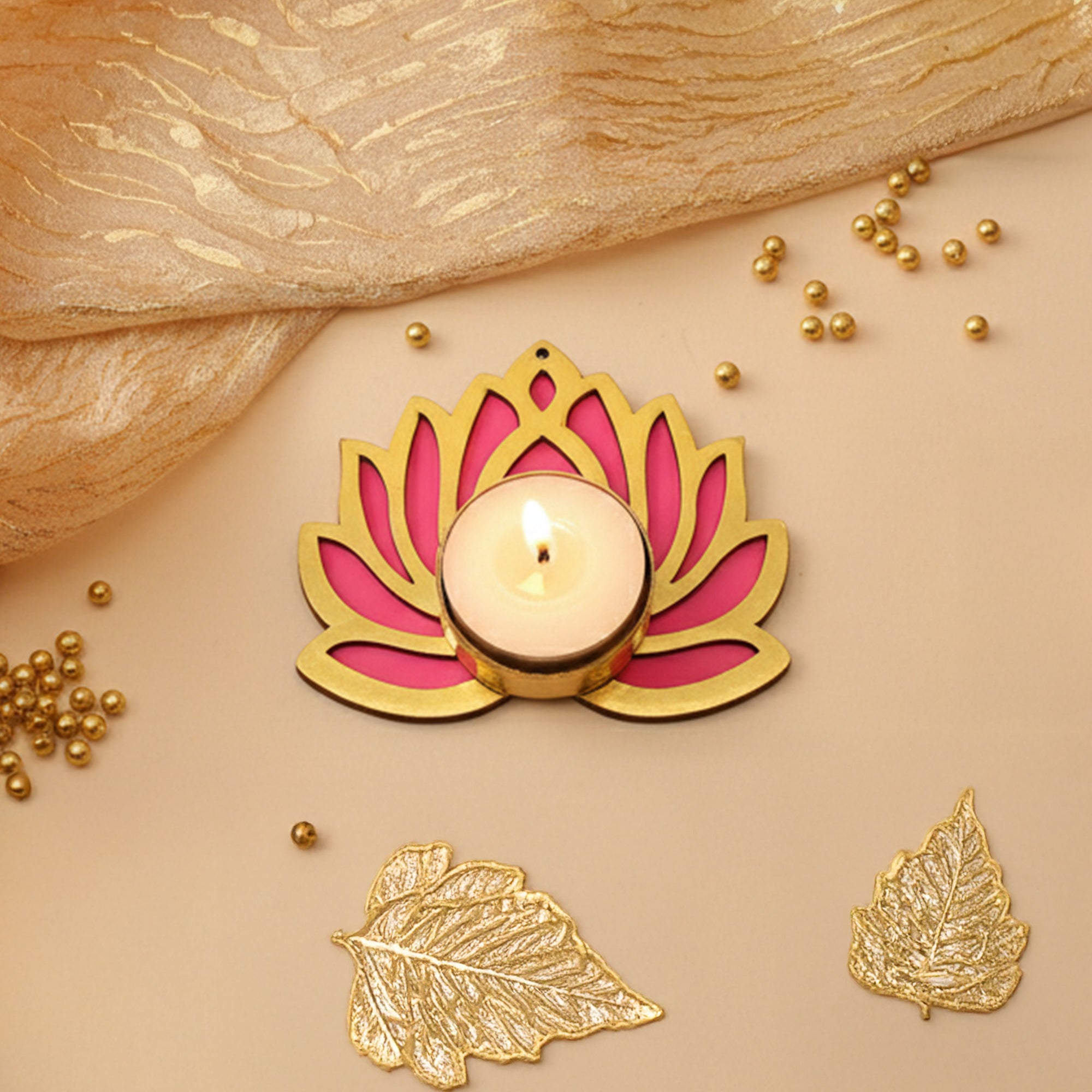 Lotus T Light Candle Holder
