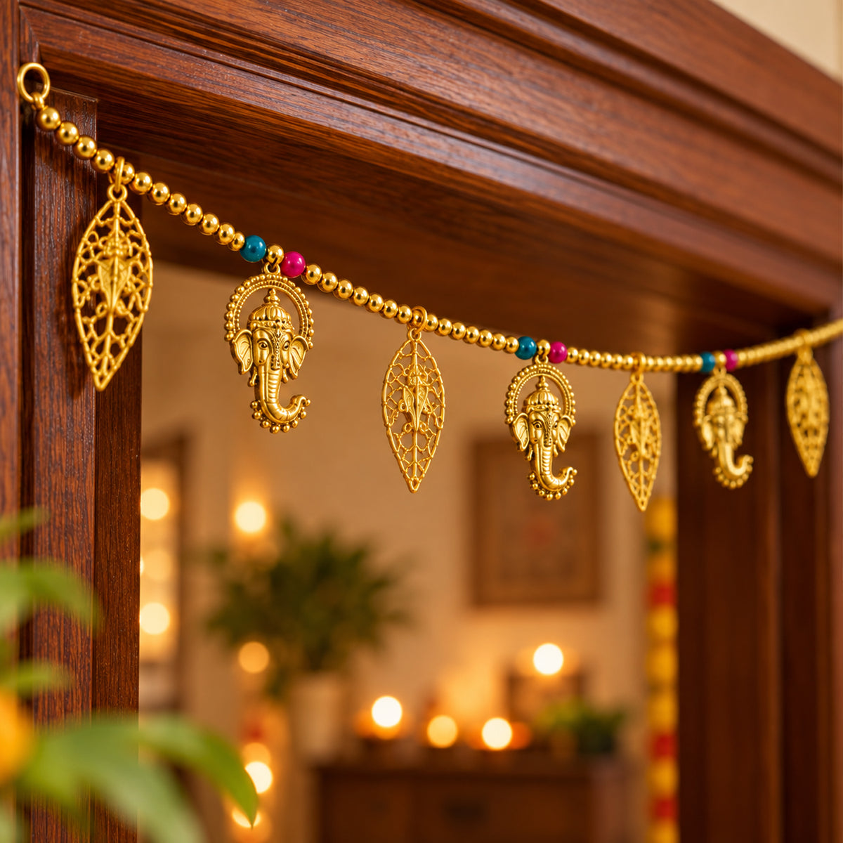 Ganesh Leaf Toran for Entrance for Diwali Decoration for Home