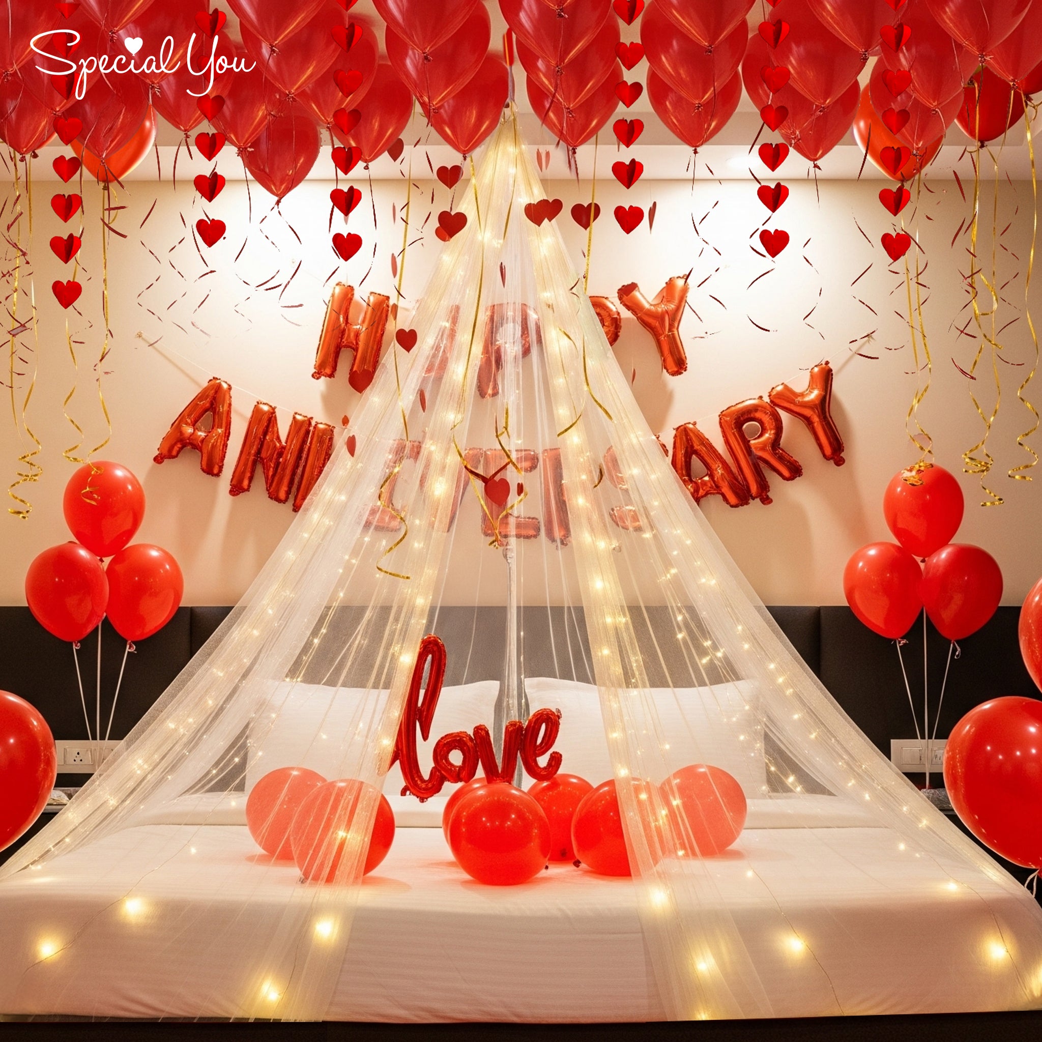 Romantic Canopy Anniversary Surprise