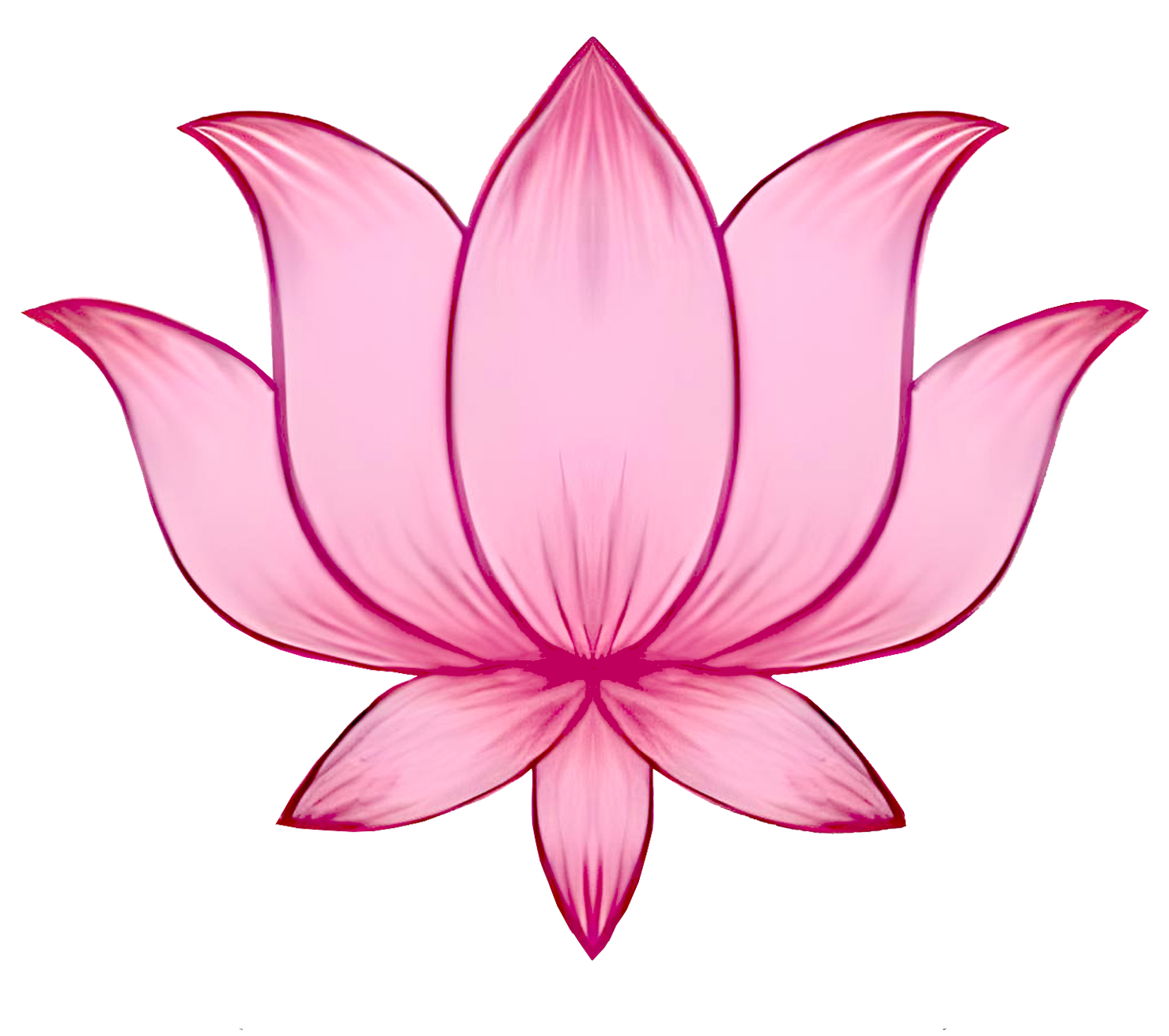 Pink Lotus Stickers for Wall Decoration