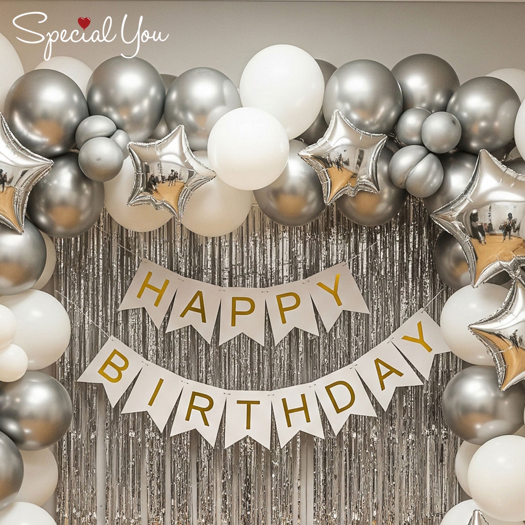 Silver Sparkle Celebration Decor
