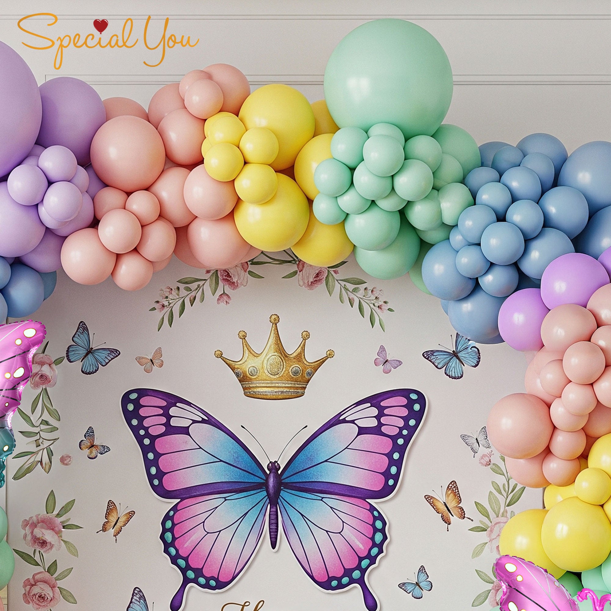 Pastel Butterfly Joy Decor