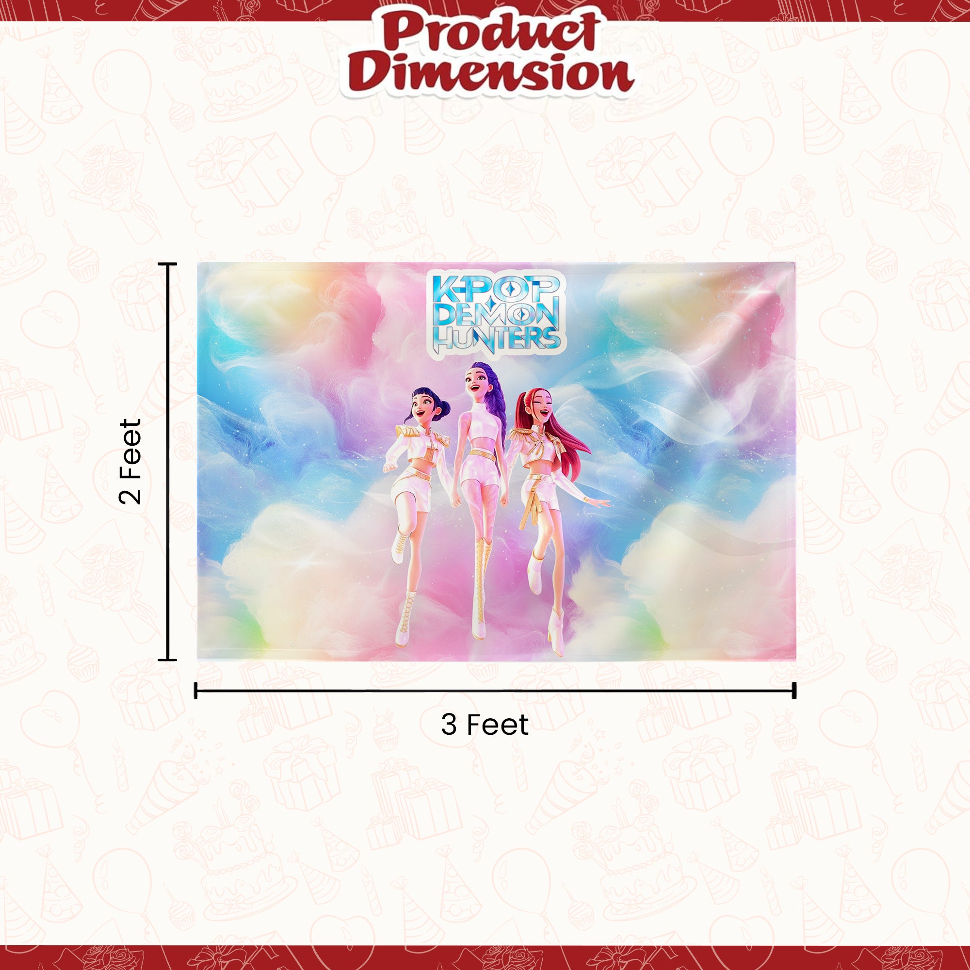 K-POP Demon Haunters Theme Decor-70pcs