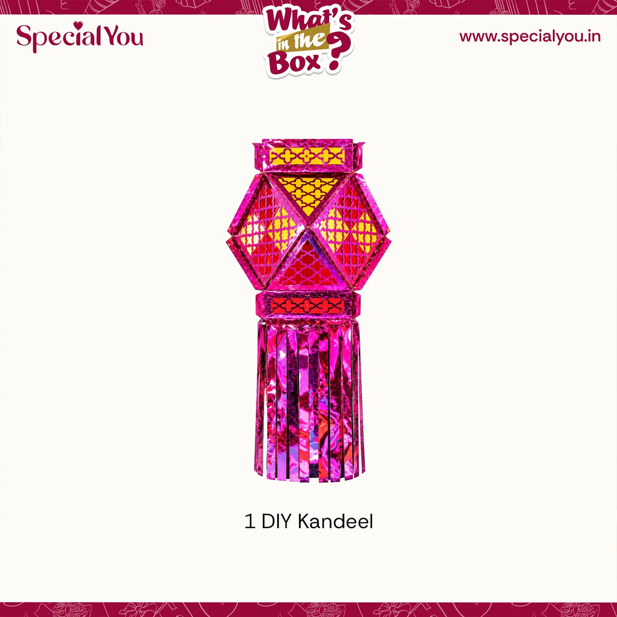 DIY Pink Kandil Kit for Diwali Decoration for Home