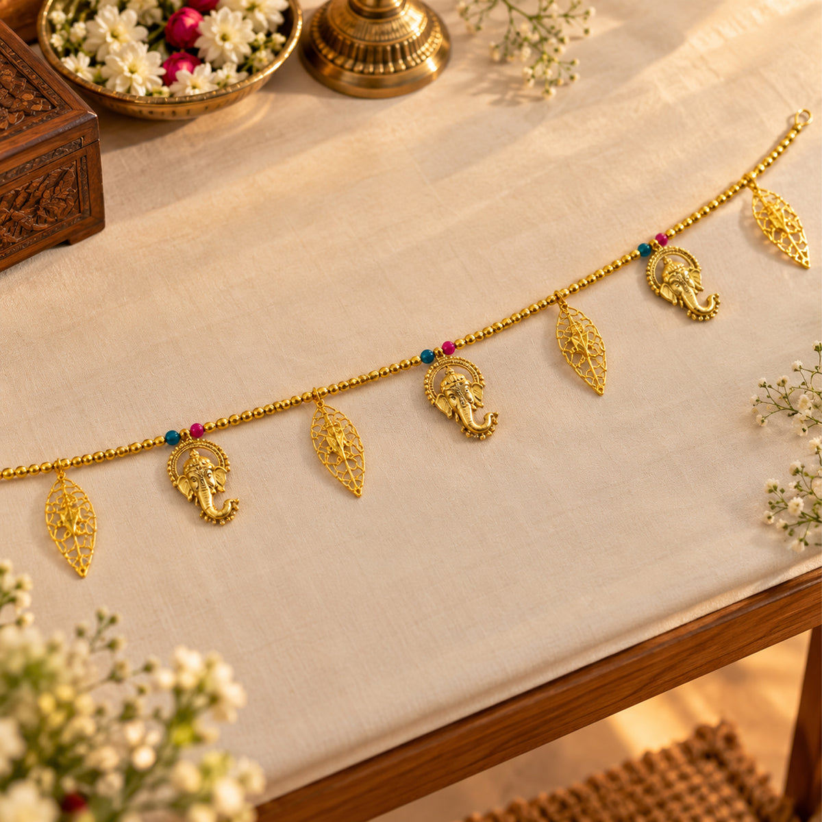 Ganesh Leaf Toran for Entrance for Diwali Decoration for Home