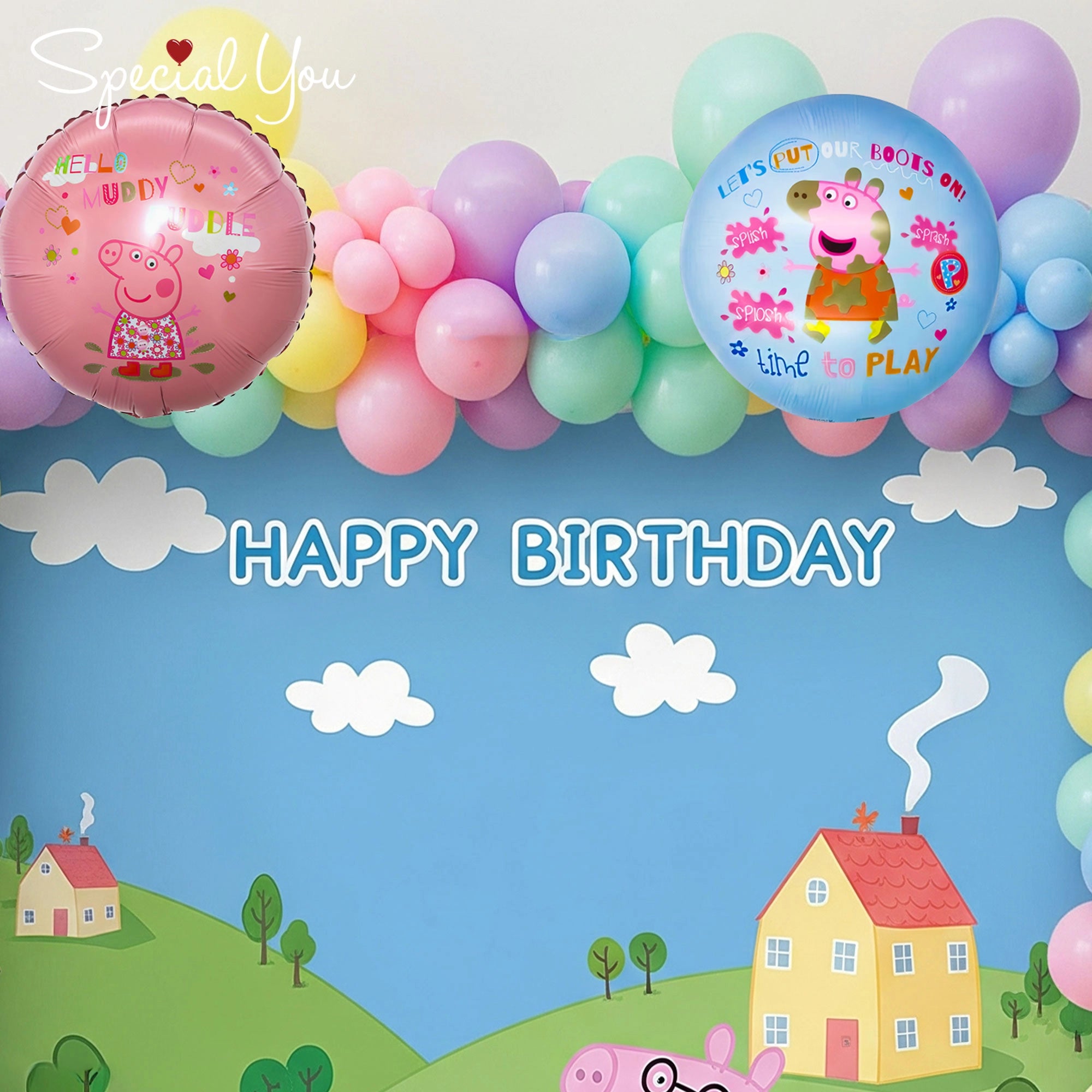 Peppa Pig Theme Birthday Decor