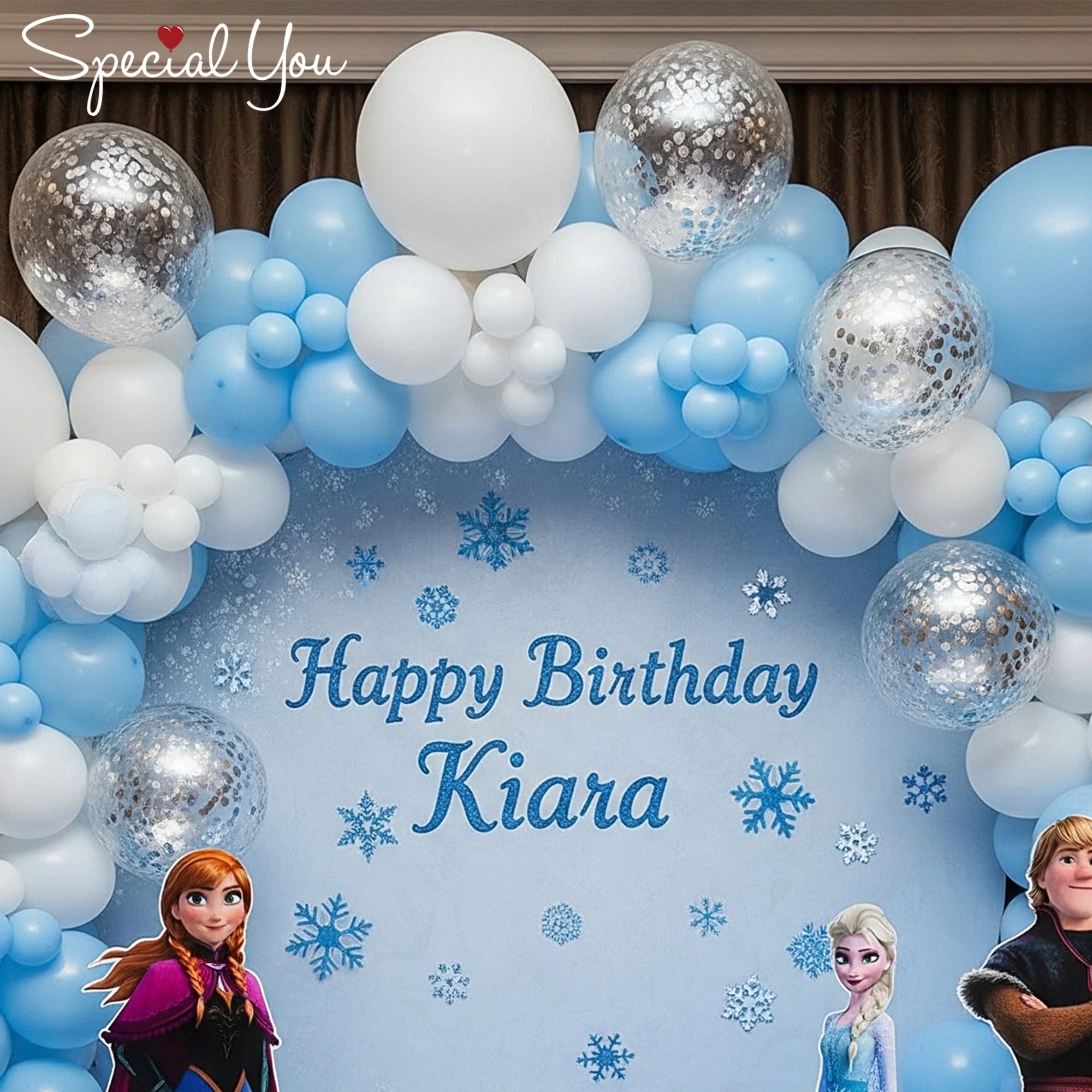 Frozen Winter Ring Balloon Decor