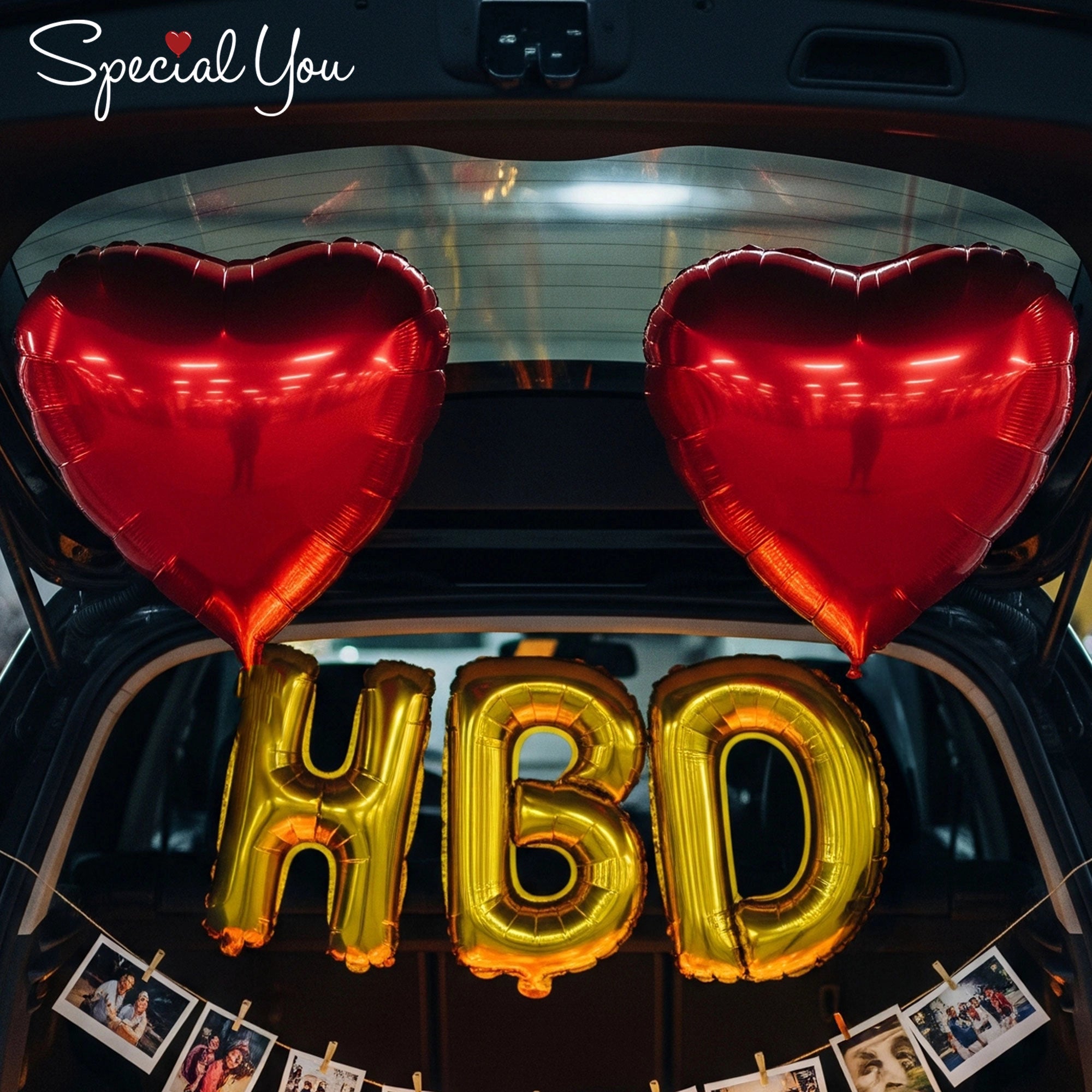 Red & Yellow Car Boot Birthday Decor