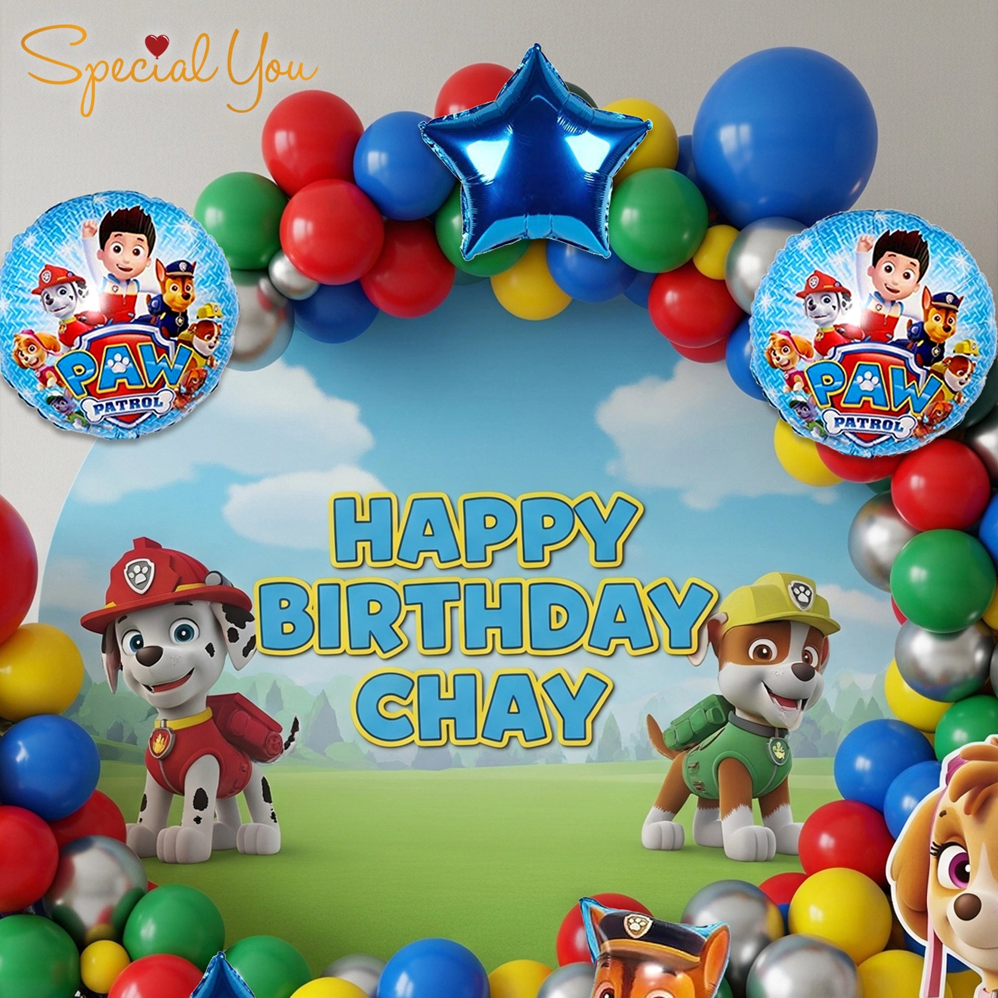 Paw Patrol Ring Balloon Decor