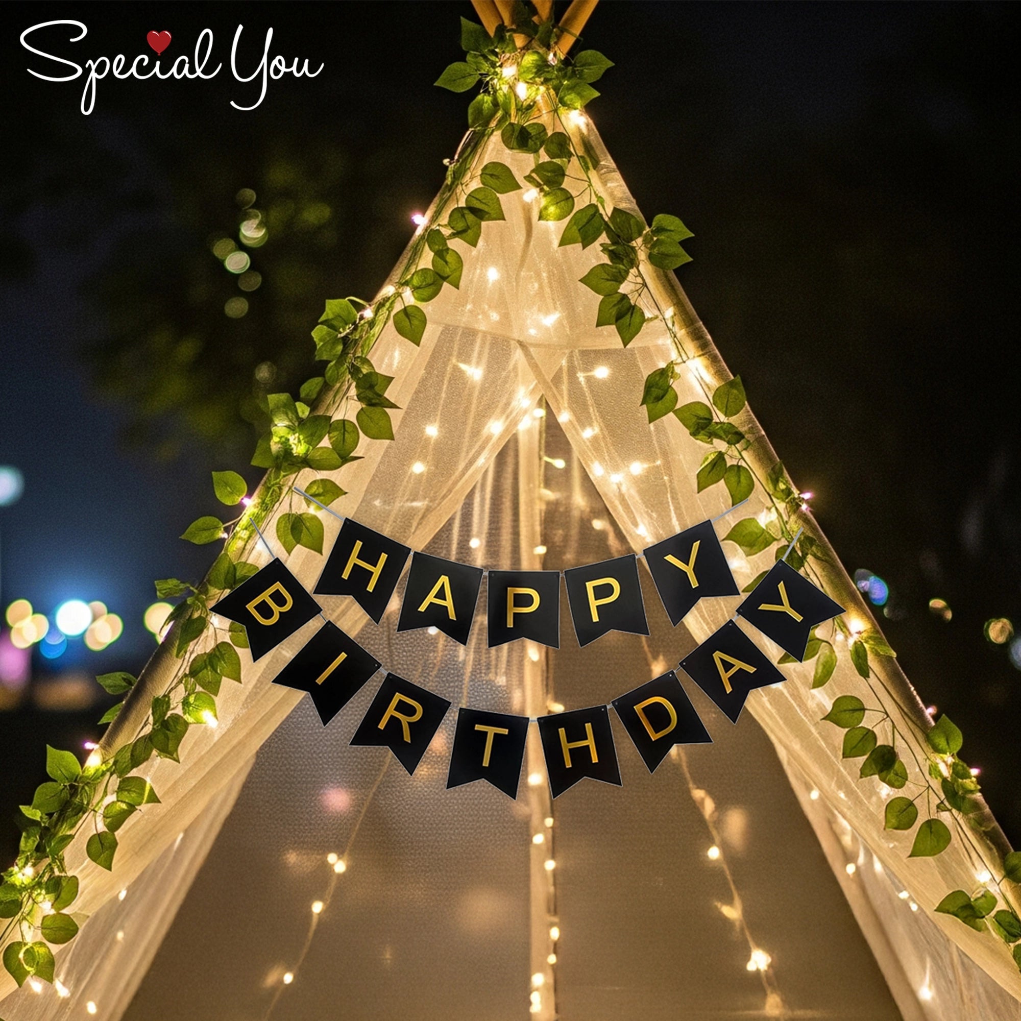 Romantic Birthday Tent Decor