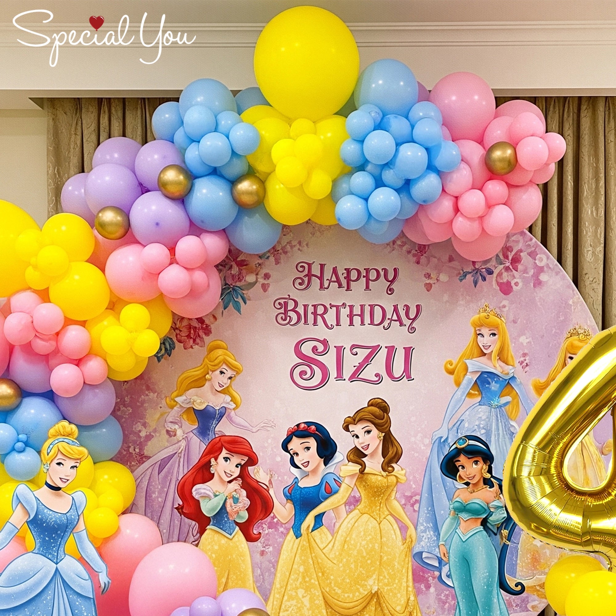 Princess Theme Ring Balloon Decor